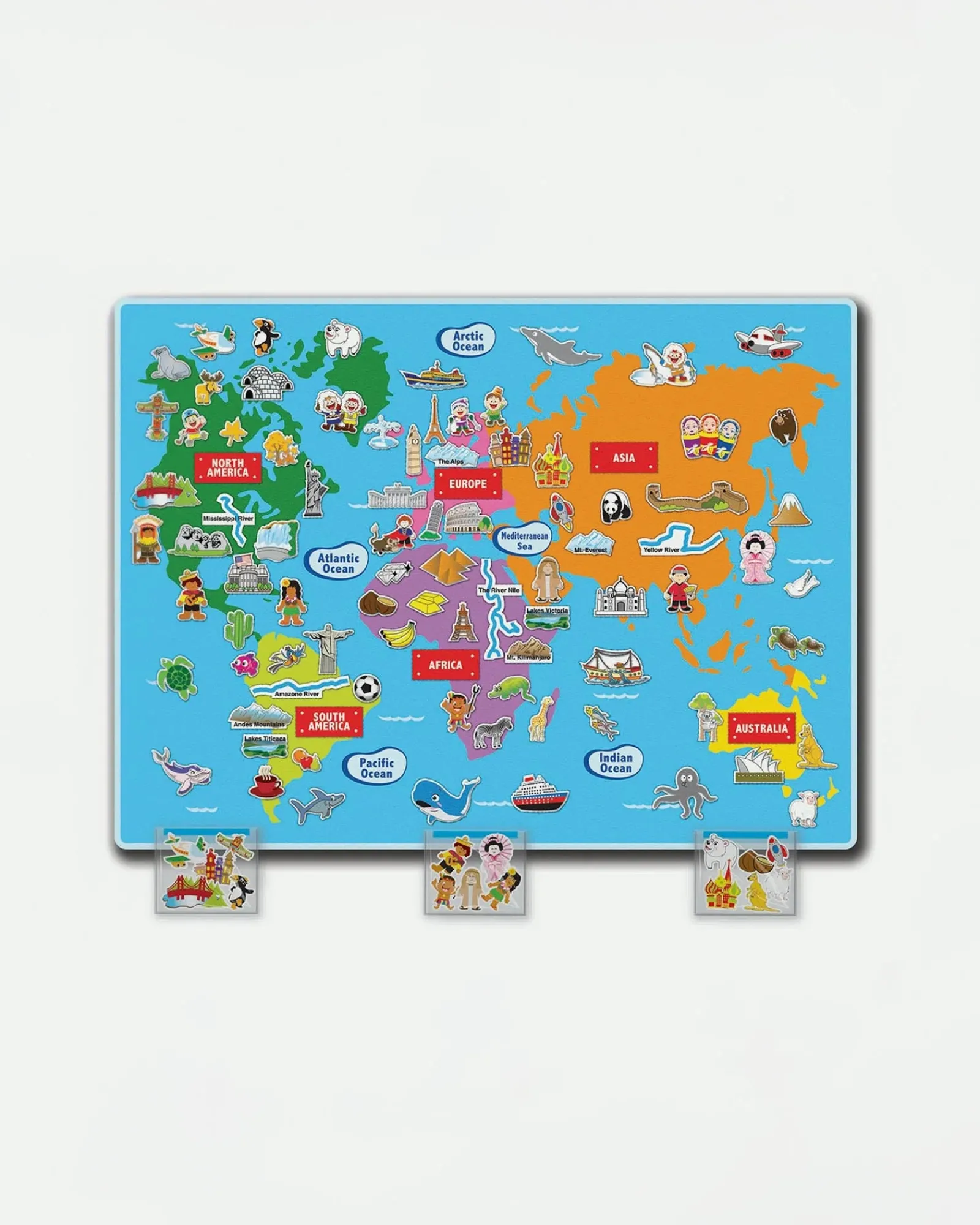 Felt Creations Giant World Felt Map Outlet