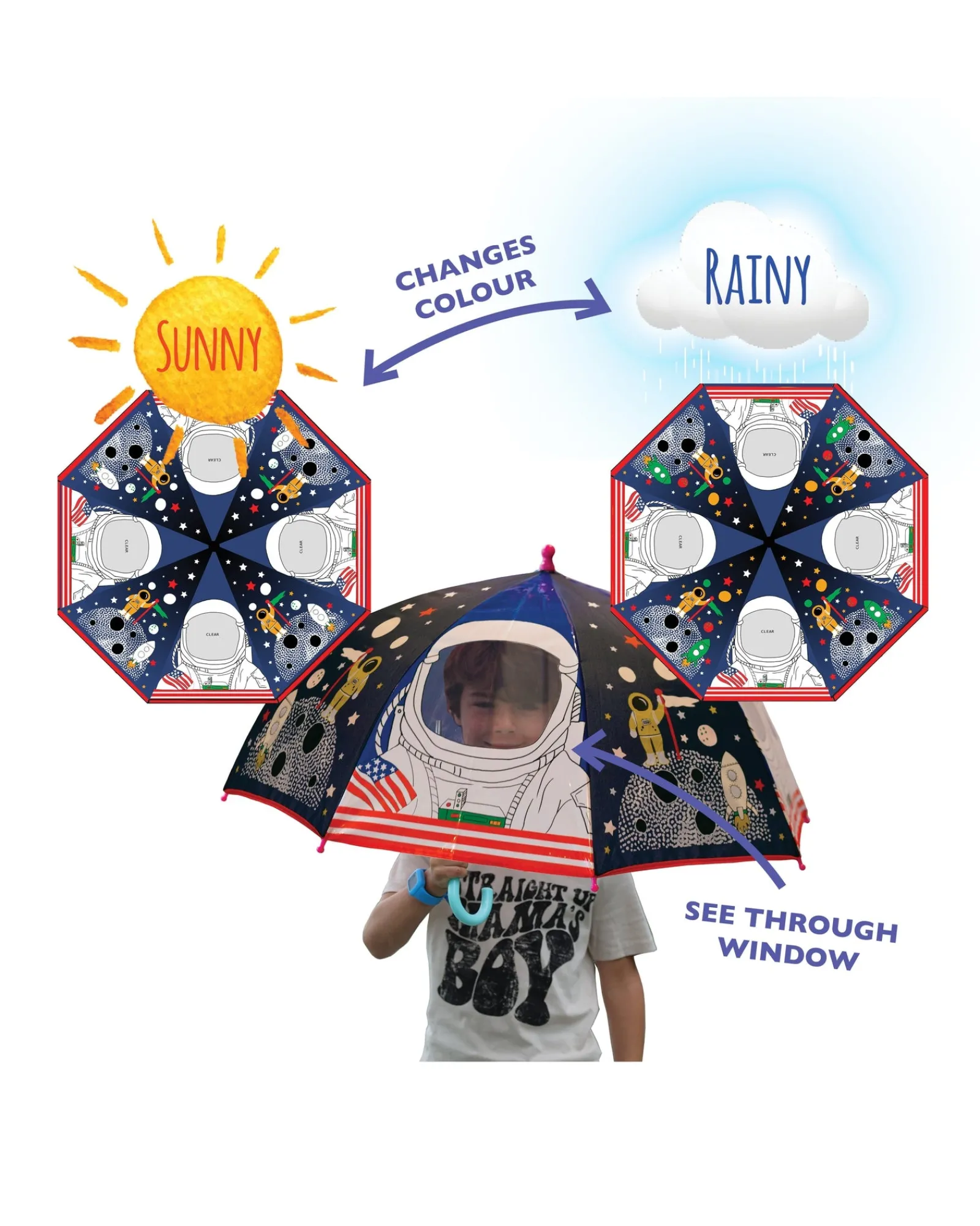 Gift Junction Colour Changing Dome Umbrella Astronaut Best Sale