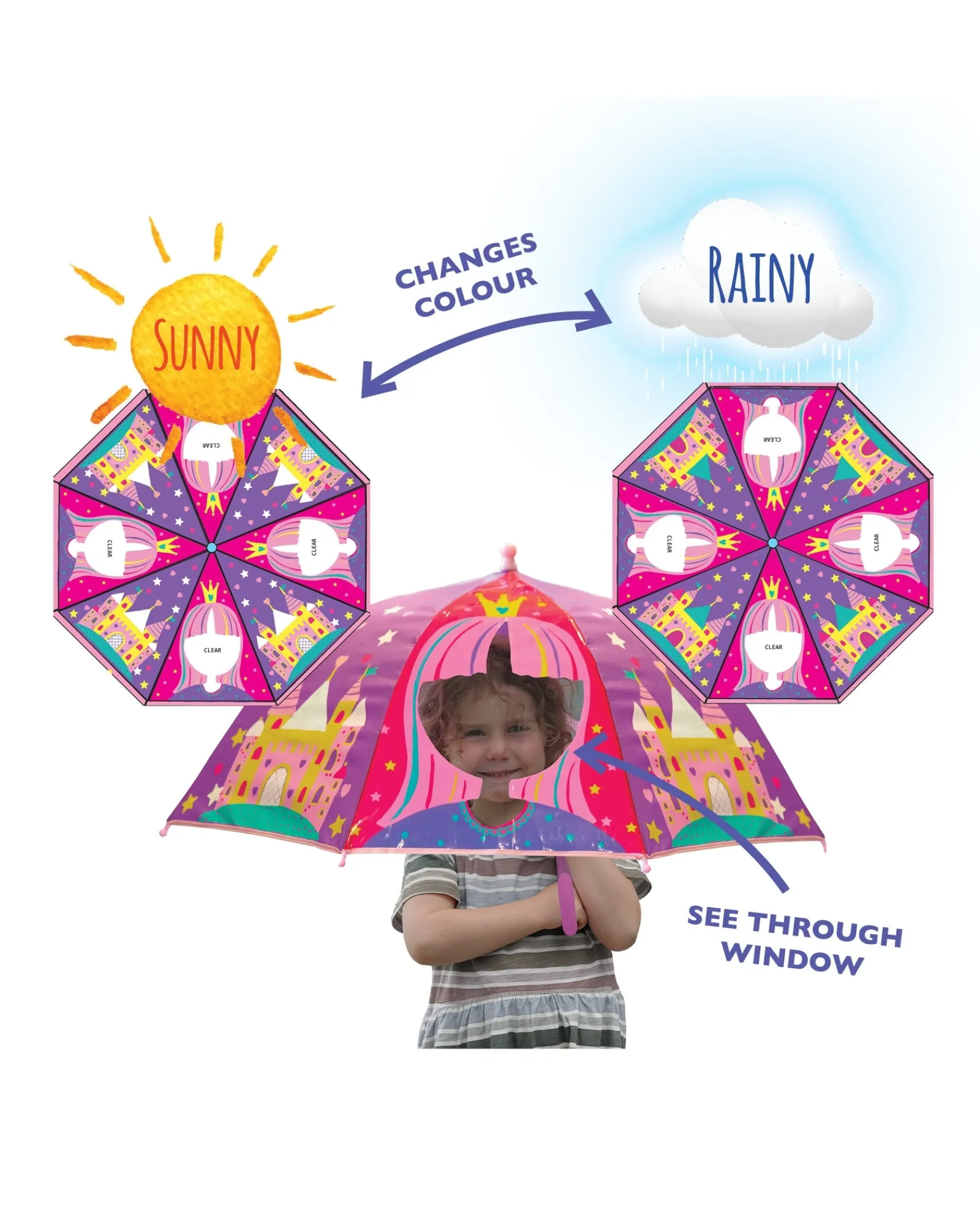 Gift Junction Colour Changing Dome Umbrella Priness Sale
