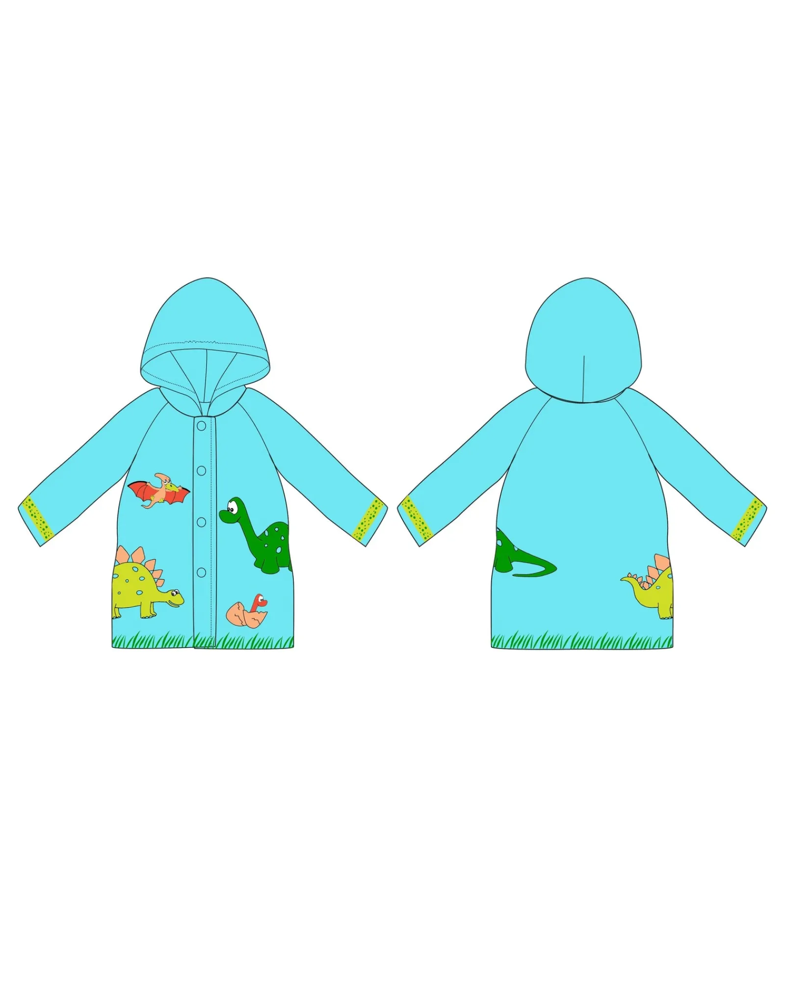 Gift Junction Raincoat Dinosaur Age 2-4 Cheap