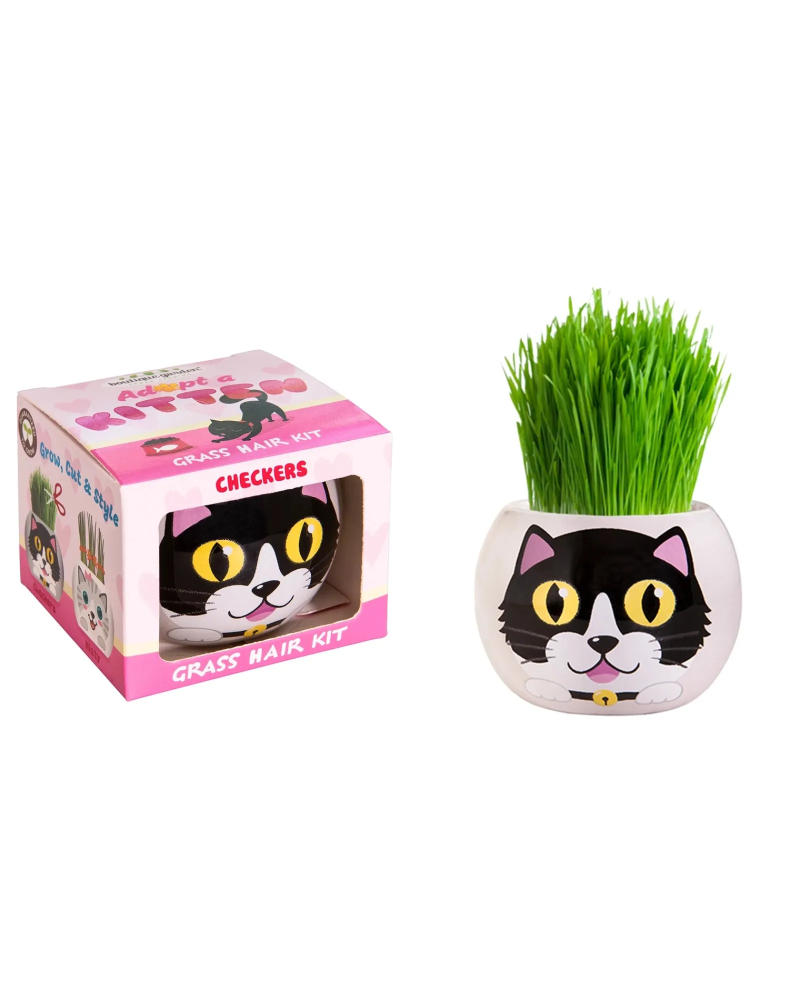 Boutique Garden Grass Hair Kit Kitten Checkers Shop