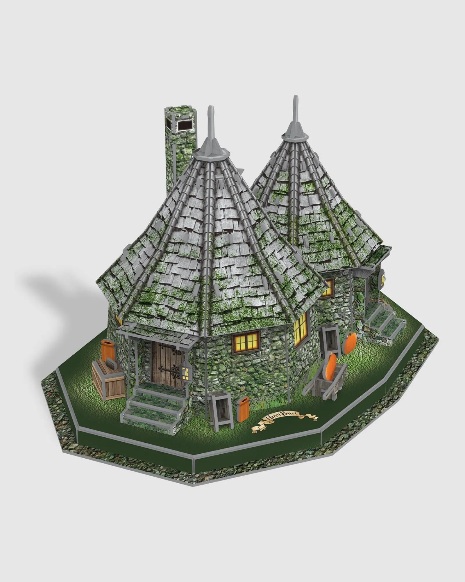 University Games Harry Potter Hagrids Hut 101Pc 3D Paper Model Kit Cheap