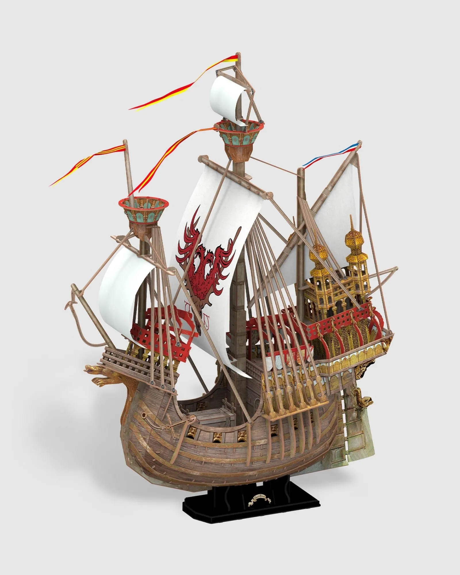 University Games Harry Potter The Durmstrang Ship 207Pc 3D Paper Model Kit New