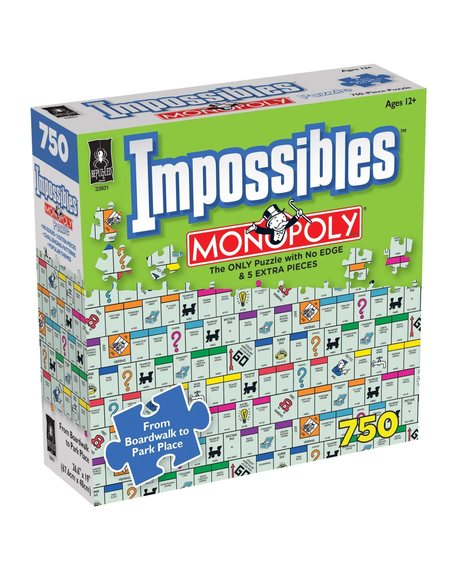 Hasbro Impossibles 750 Piece Monopoly Fashion