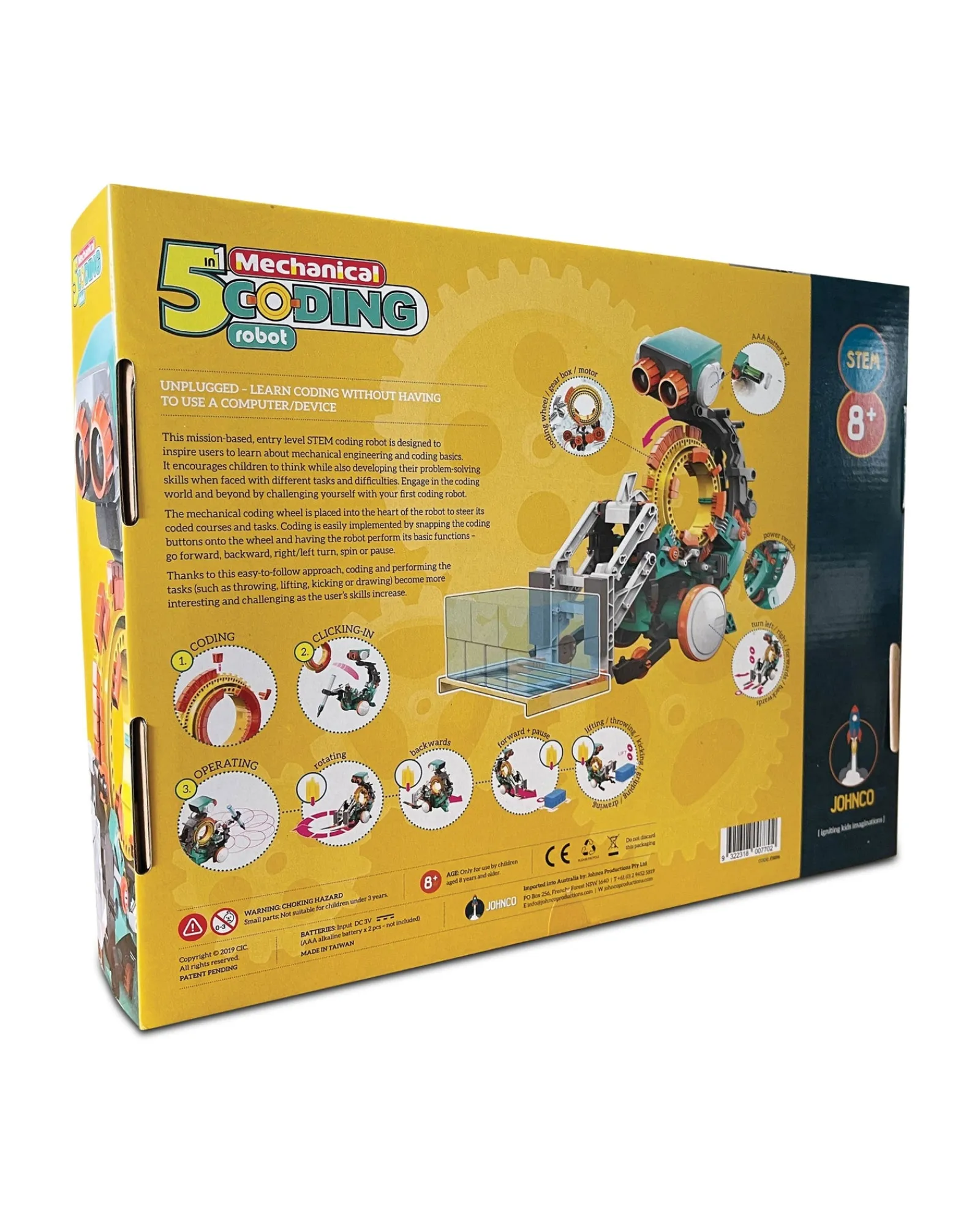Johnco 5 In 1 Mechanical Coding Robot Best Sale