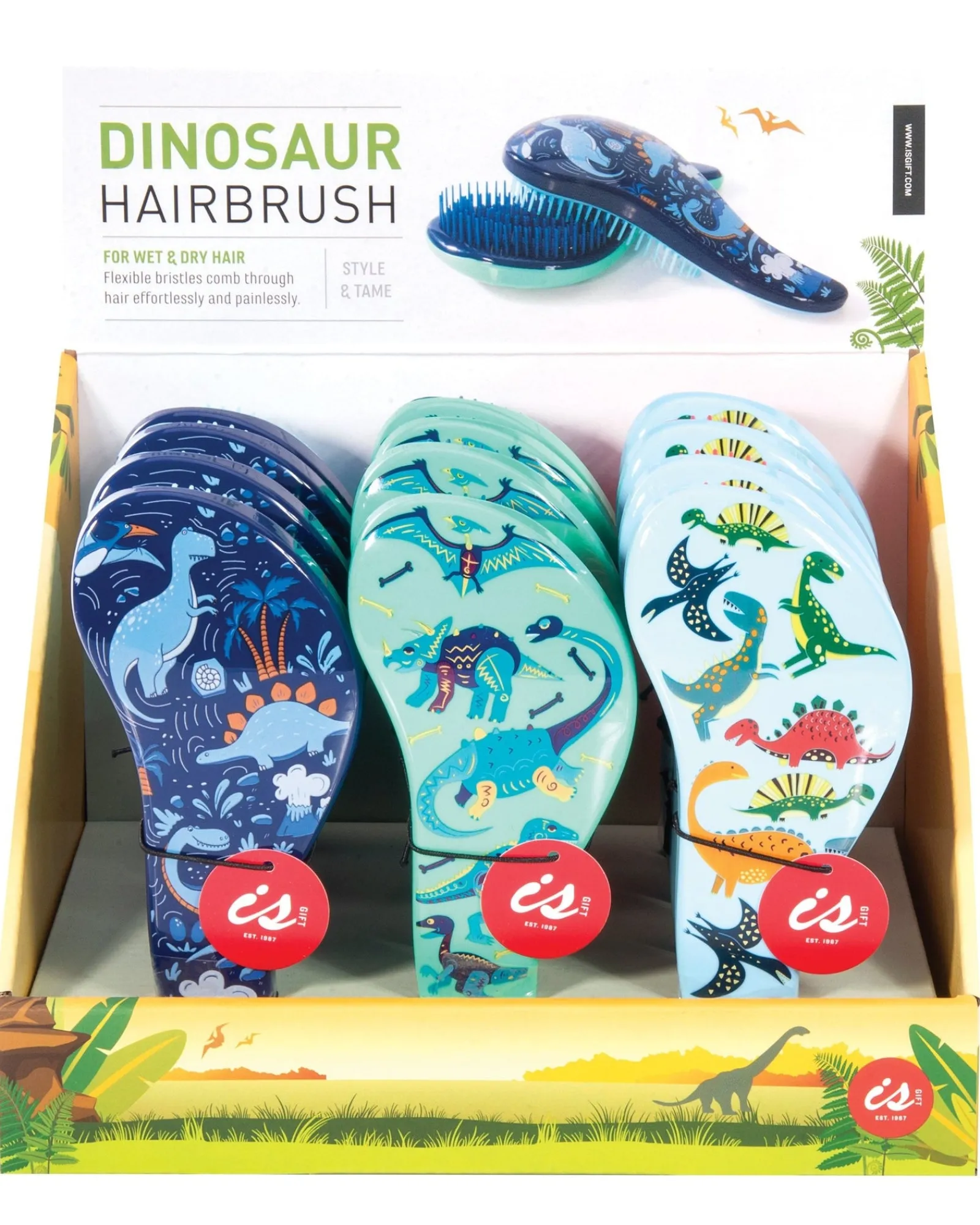 ISGift Is Gift Dinosaur Hairbrush Assorted Online