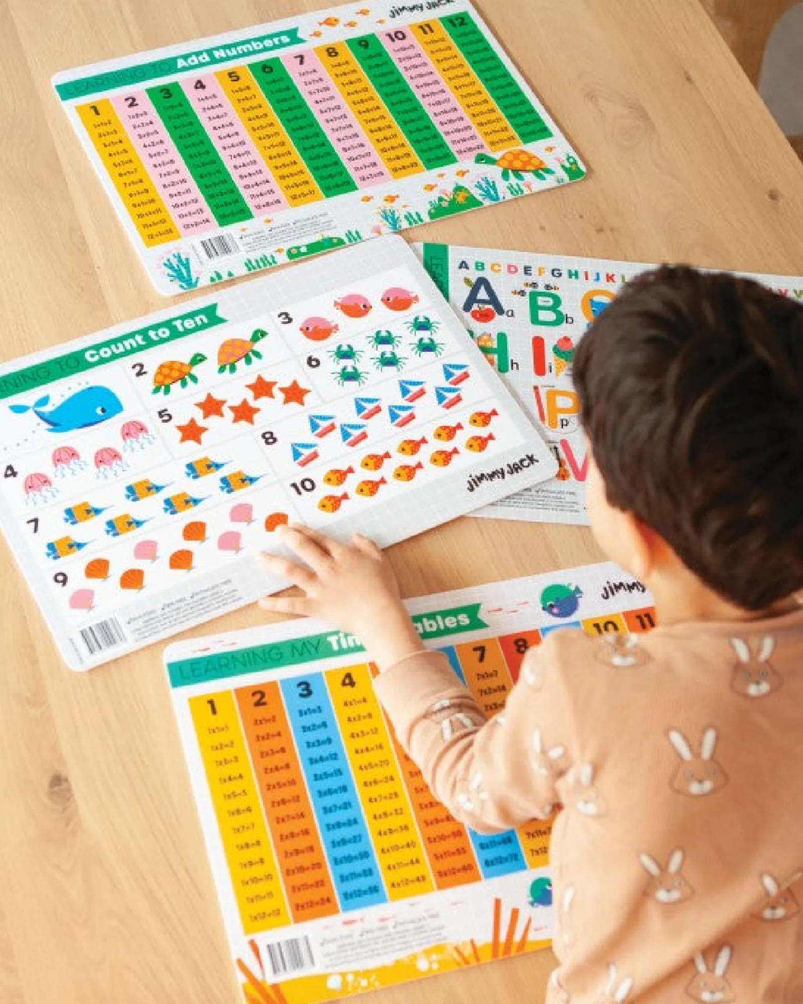Jimmy Jack Add Number Placemat New