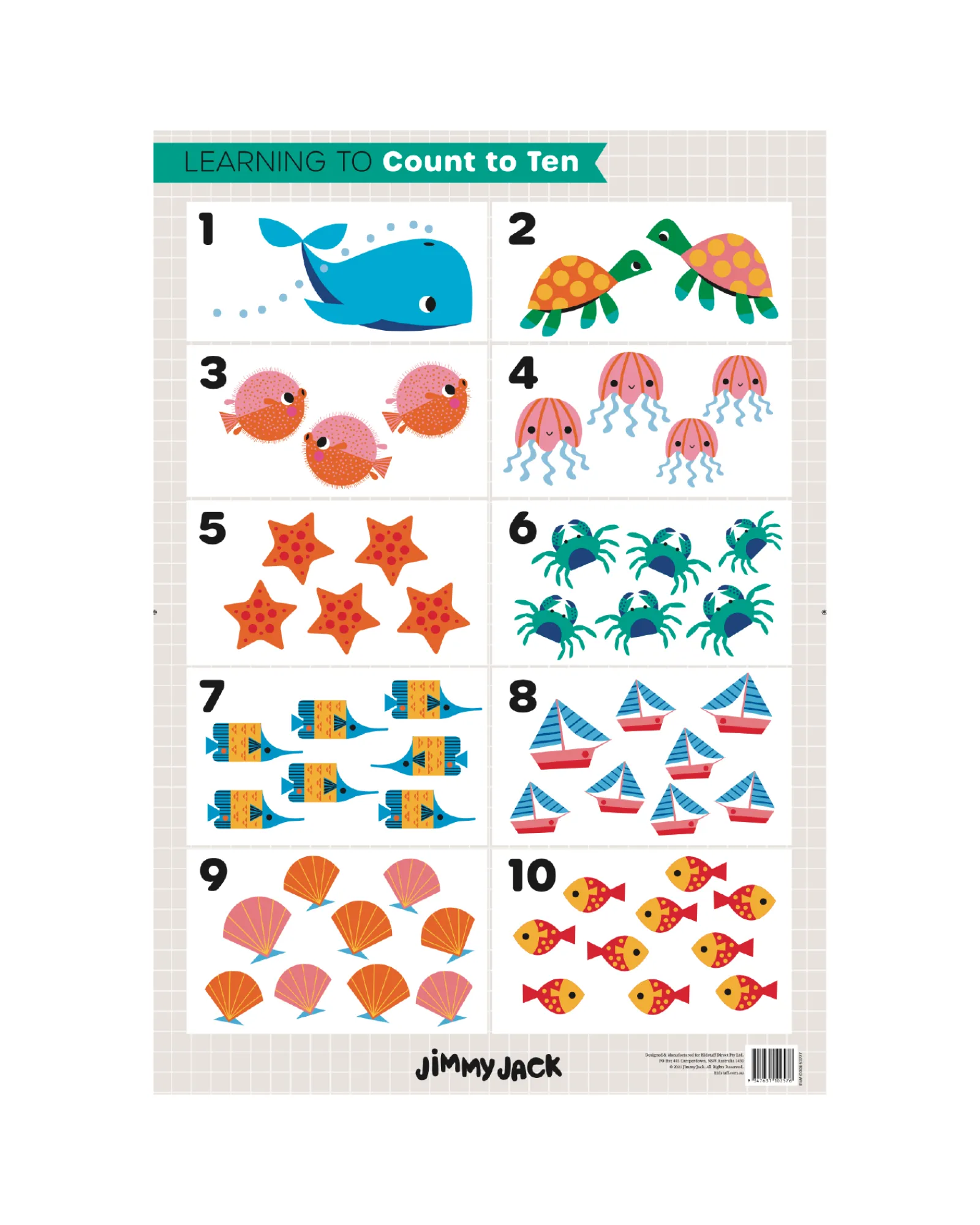 Jimmy Jack Count To Ten Poster Outlet