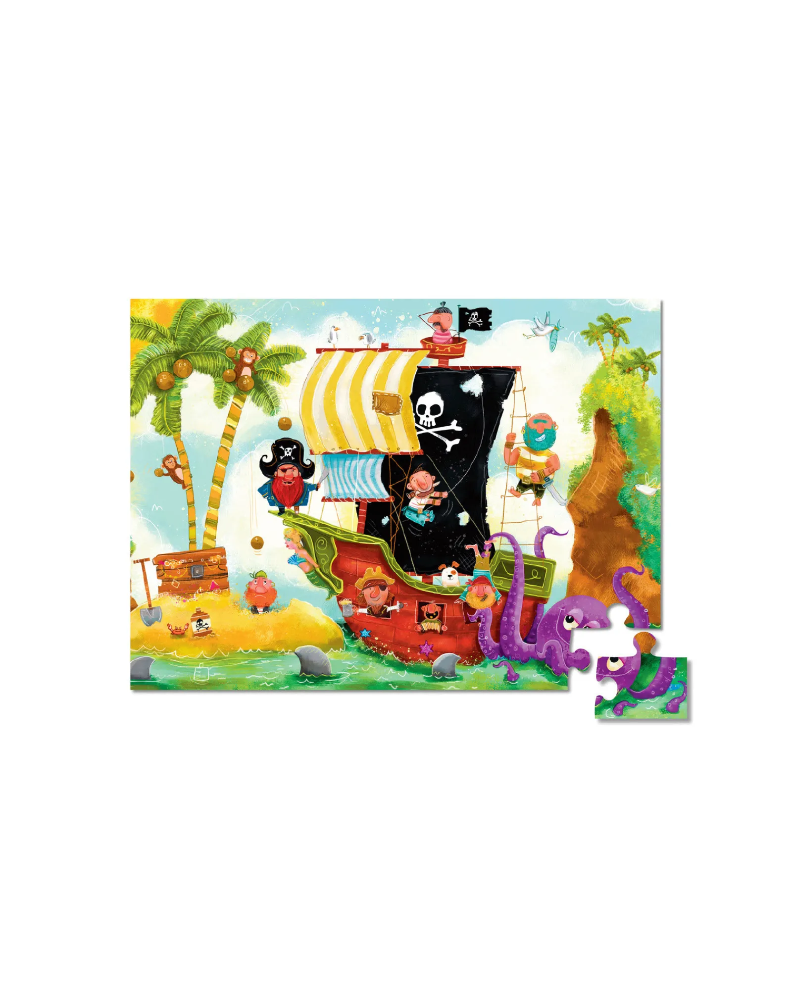 Jimmy Jack Pesky Pirates Puzzle 36 Piece Fashion