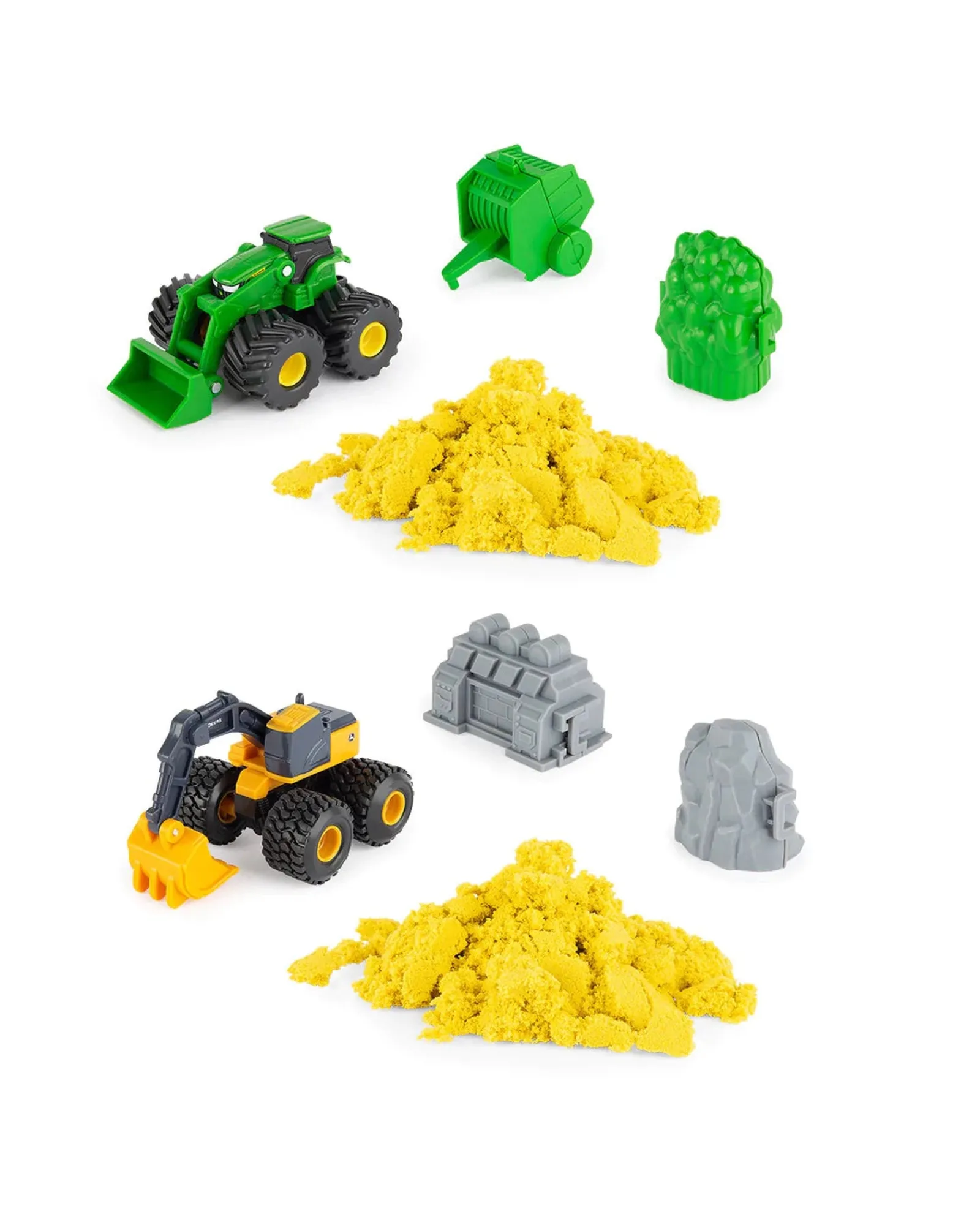 John Deere Monster Treads Vehicle With Sand Assortment New