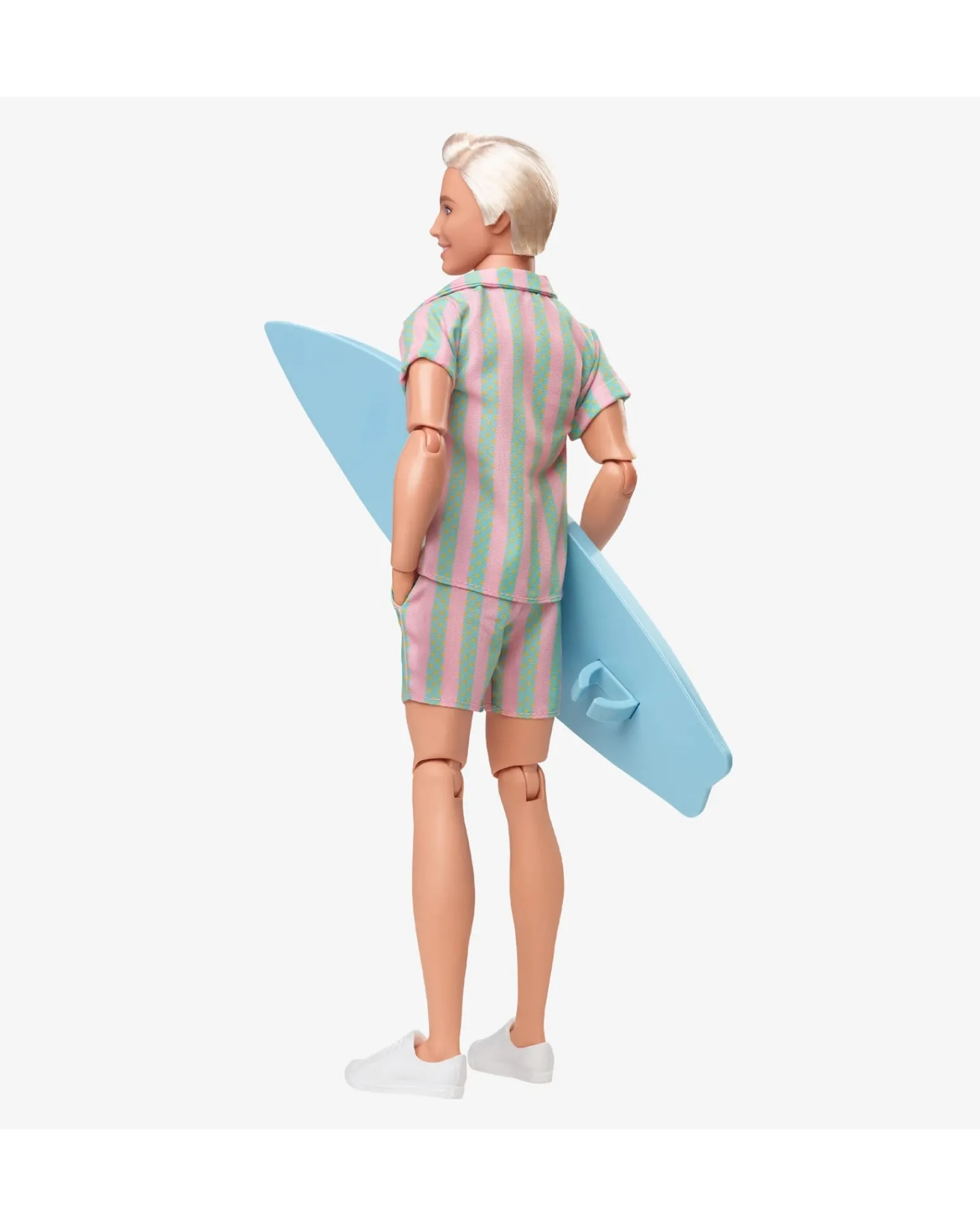 Barbie Ken Doll Wearing Pastel Striped Beach Matching Set – The Movie Hot