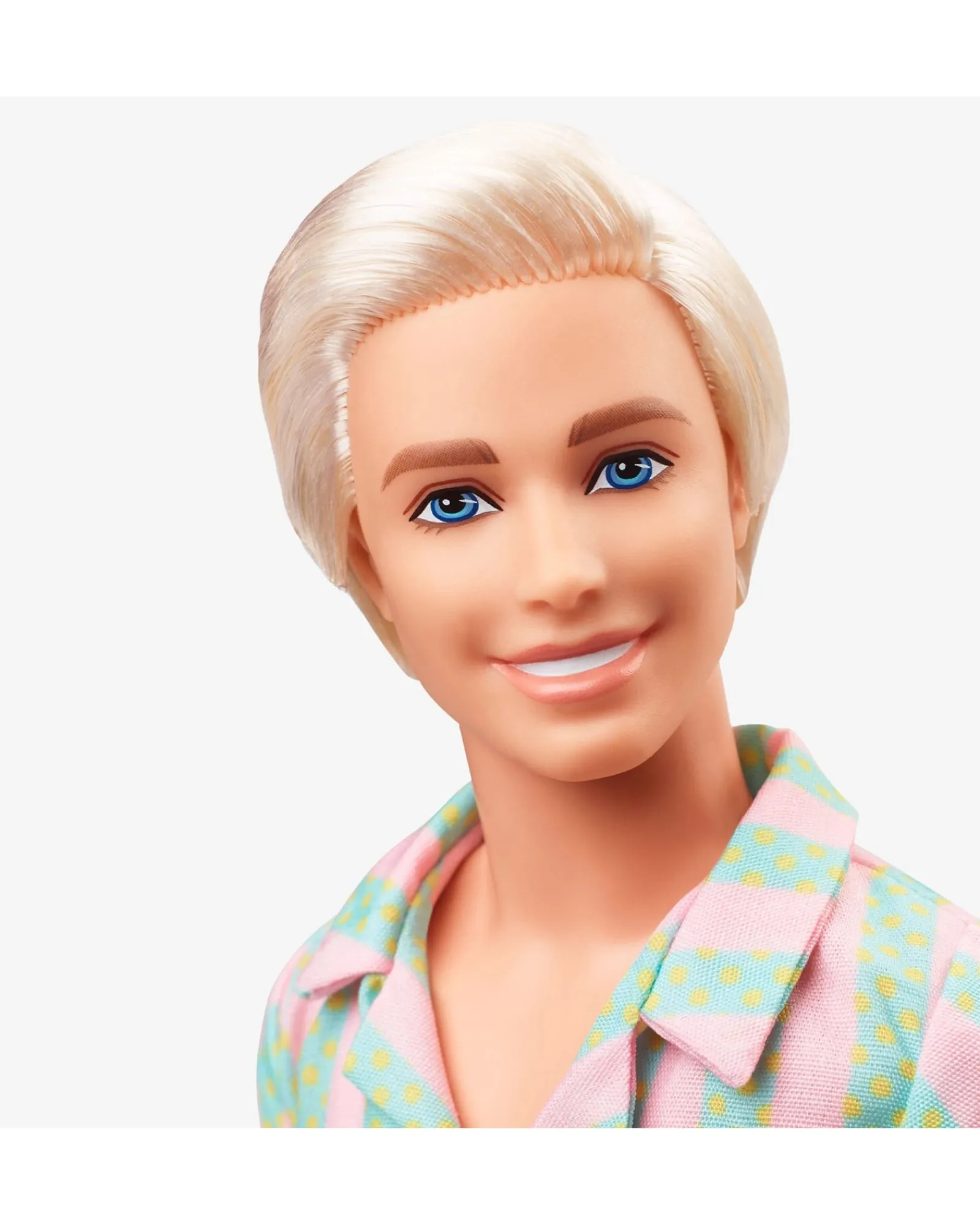 Barbie Ken Doll Wearing Pastel Striped Beach Matching Set – The Movie Hot