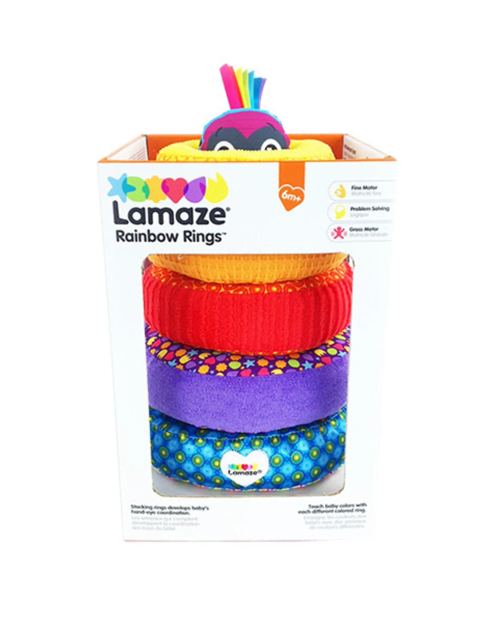 Lamaze Rainbow Stacking Rings Clearance