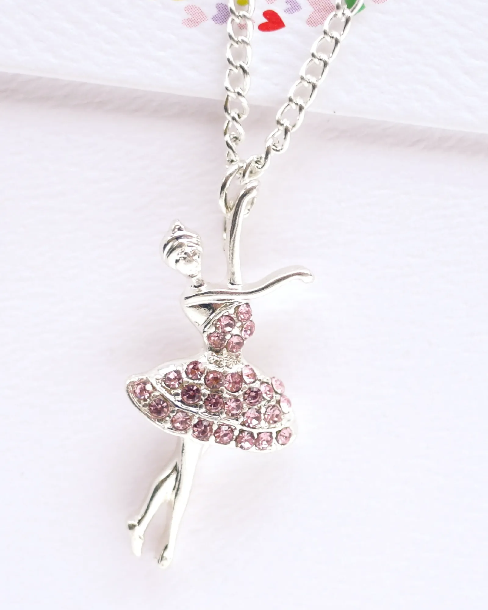 Lauren Hinkley Pink Ballerina Necklace Boxed Cheap
