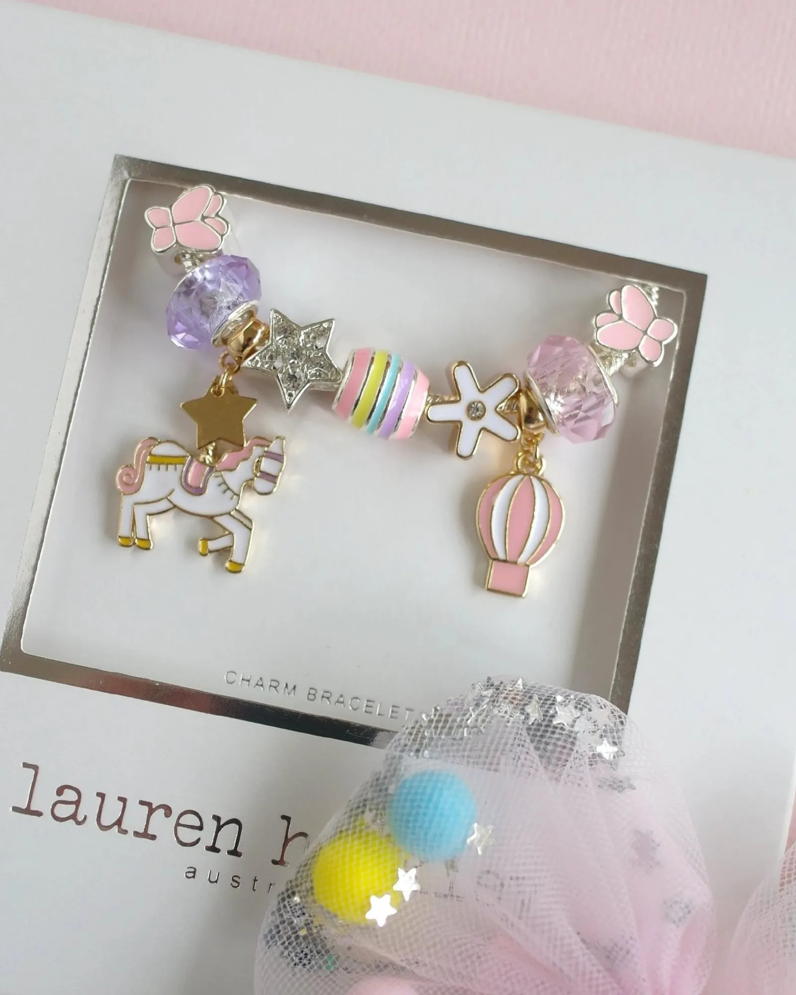 Lauren Hinkley Unicorn Carousel Bracelet Boxed Online