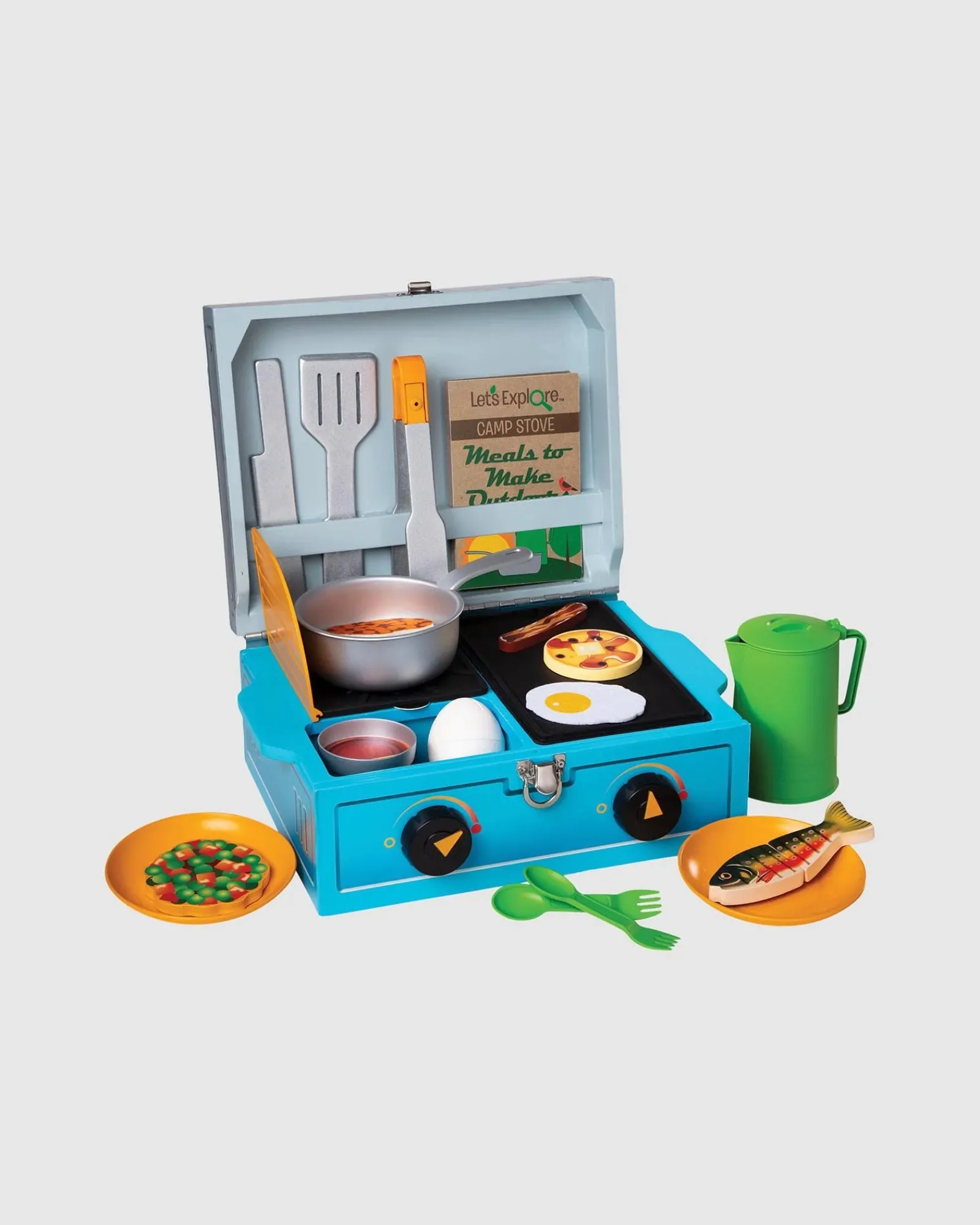 Melissa and Doug Lets Explore Wooden Camp Stove Play Set Online
