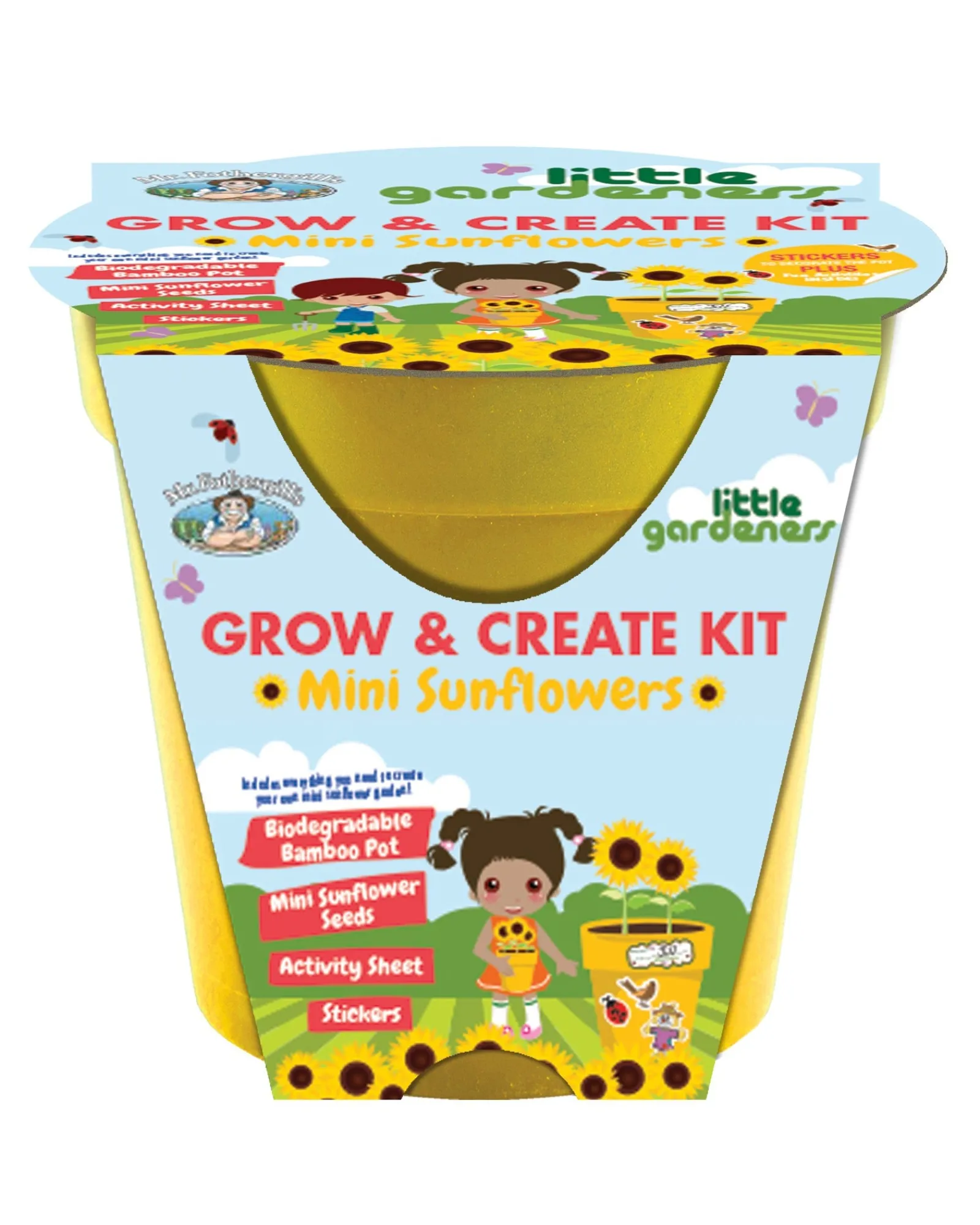MrFothergills Little Gardeners Grow Pot Mini Sunflower Best