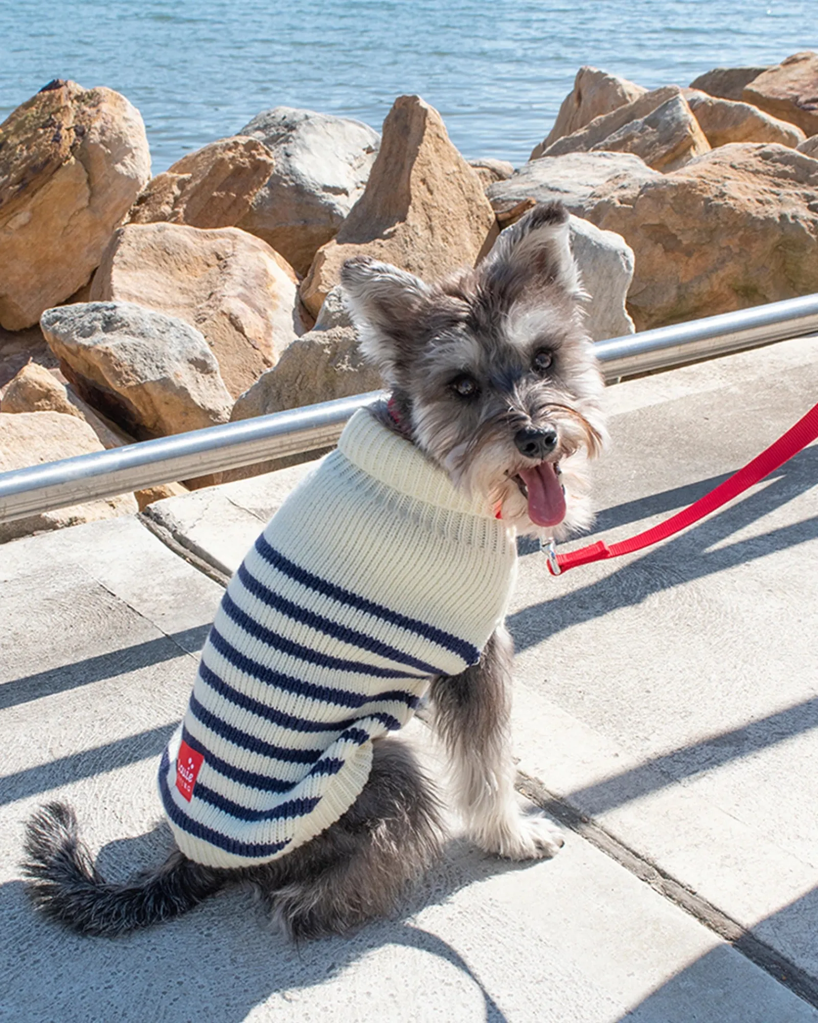 Louie Living Stripe Cardigan Navy White Medium Cheap
