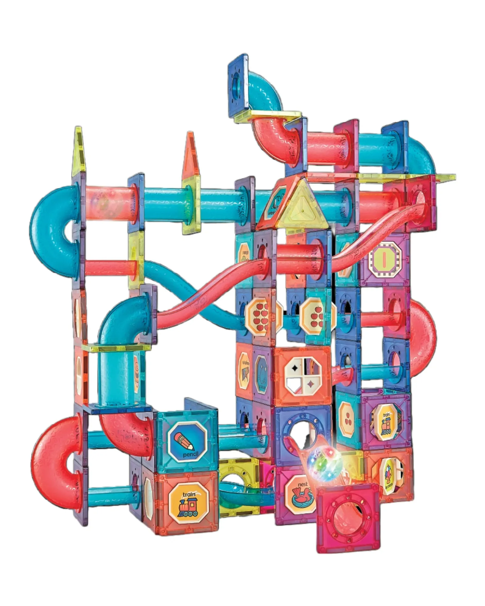 Magnetika Light Up Marble Maze 199 Pieces Fashion