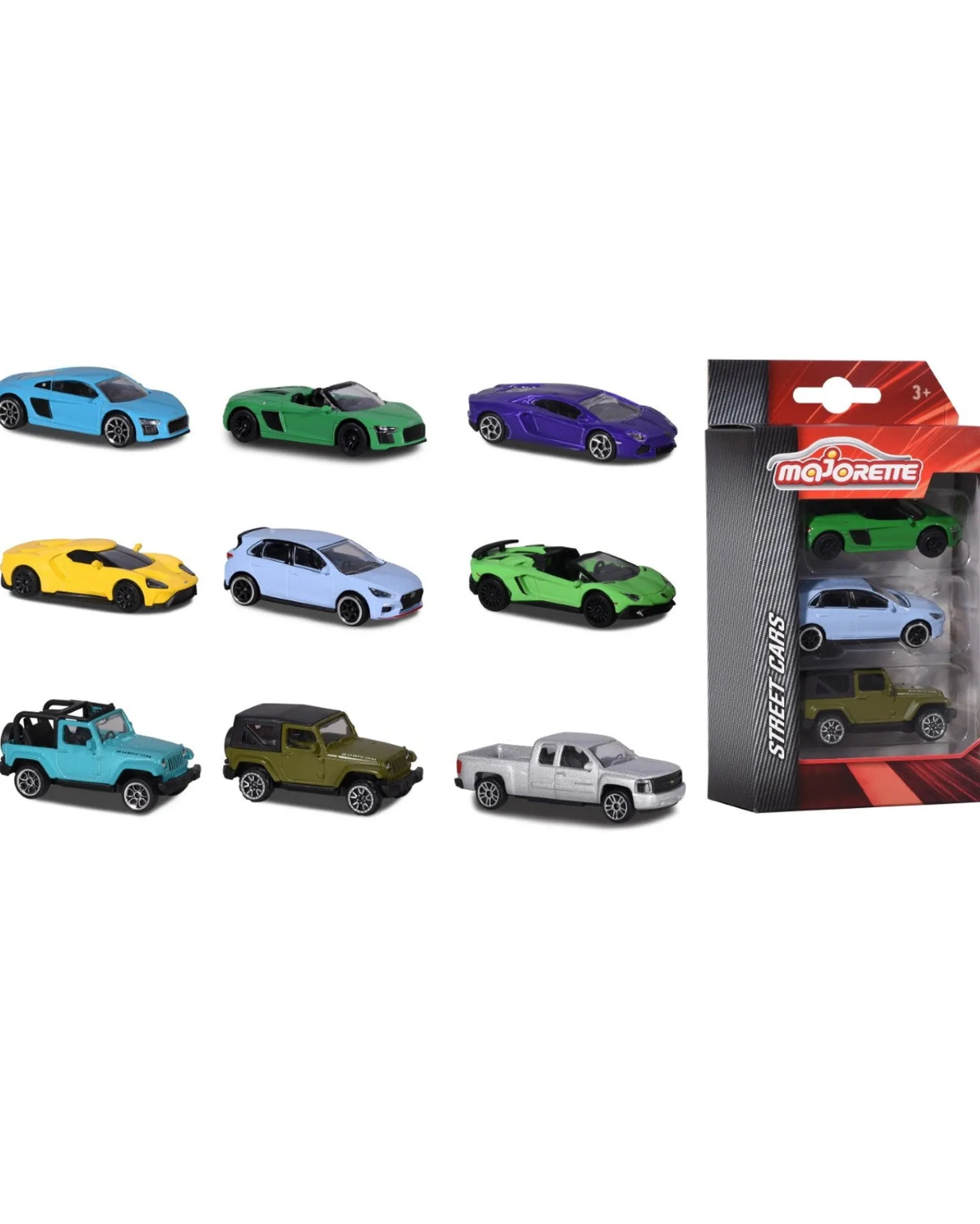 Majorette Street Cars 3Pk Assorted Fashion