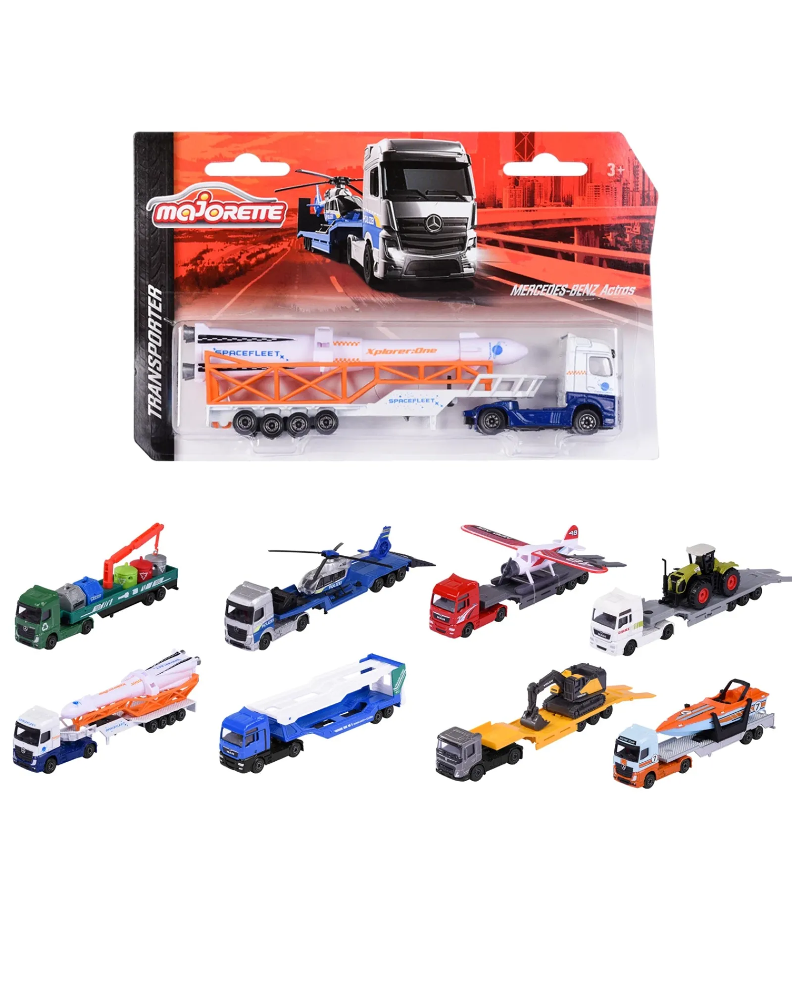 Majorette Transporter Assorted Hot