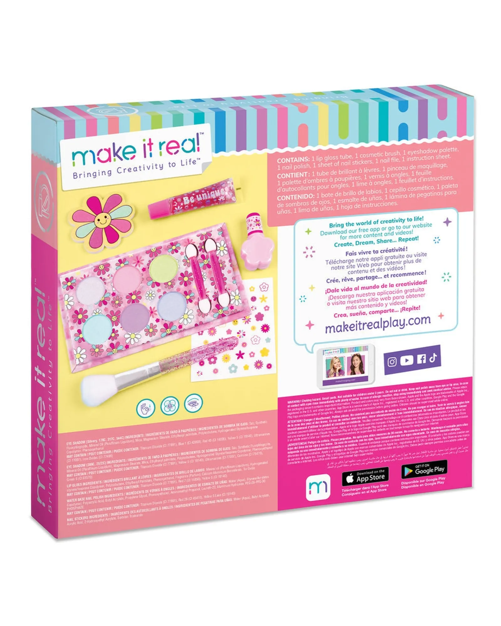 Make It Real Blooming Beauty Cosmetic Set Hot