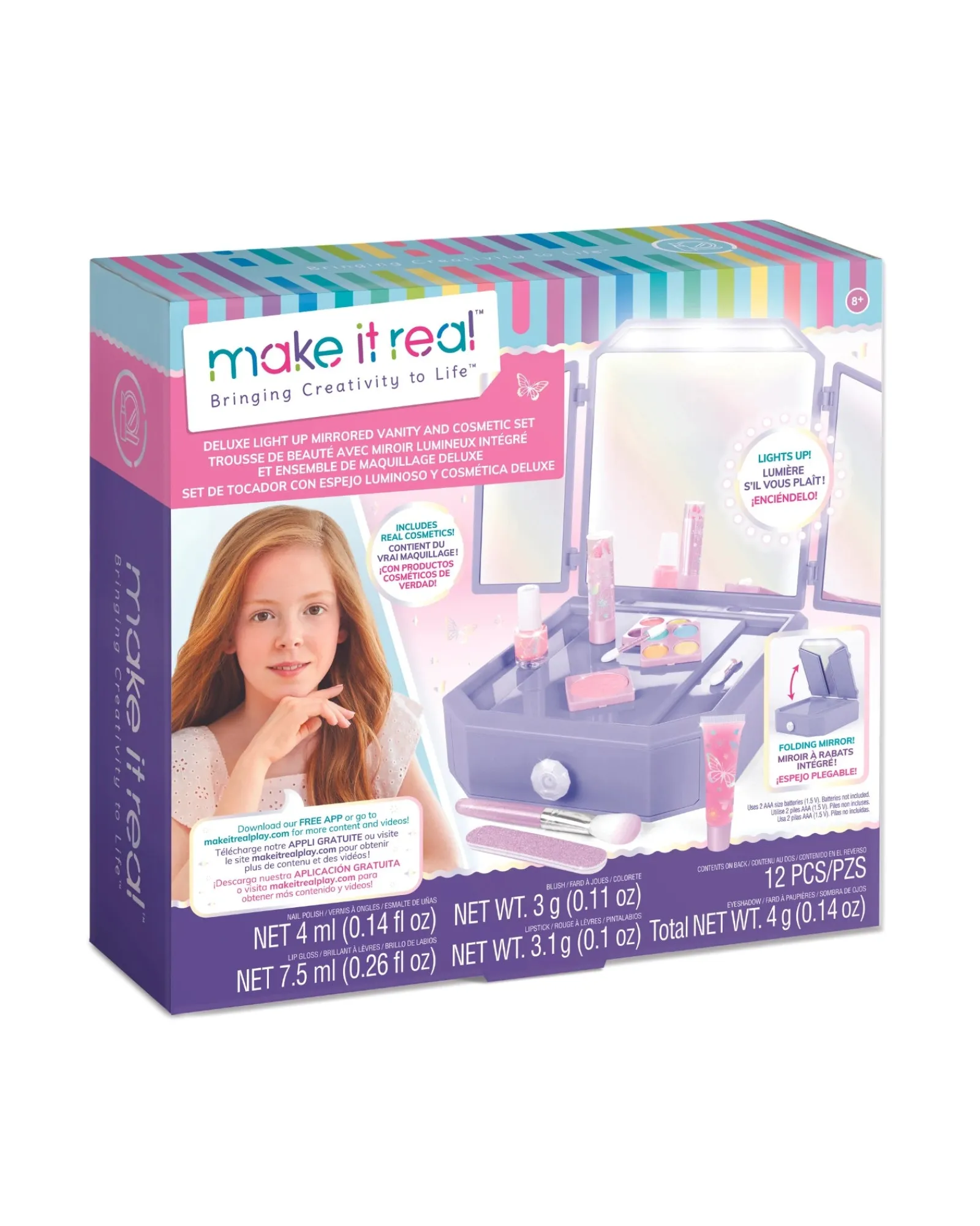 Make It Real Deluxe Light Up Vanity And Cosmetic Set Shop