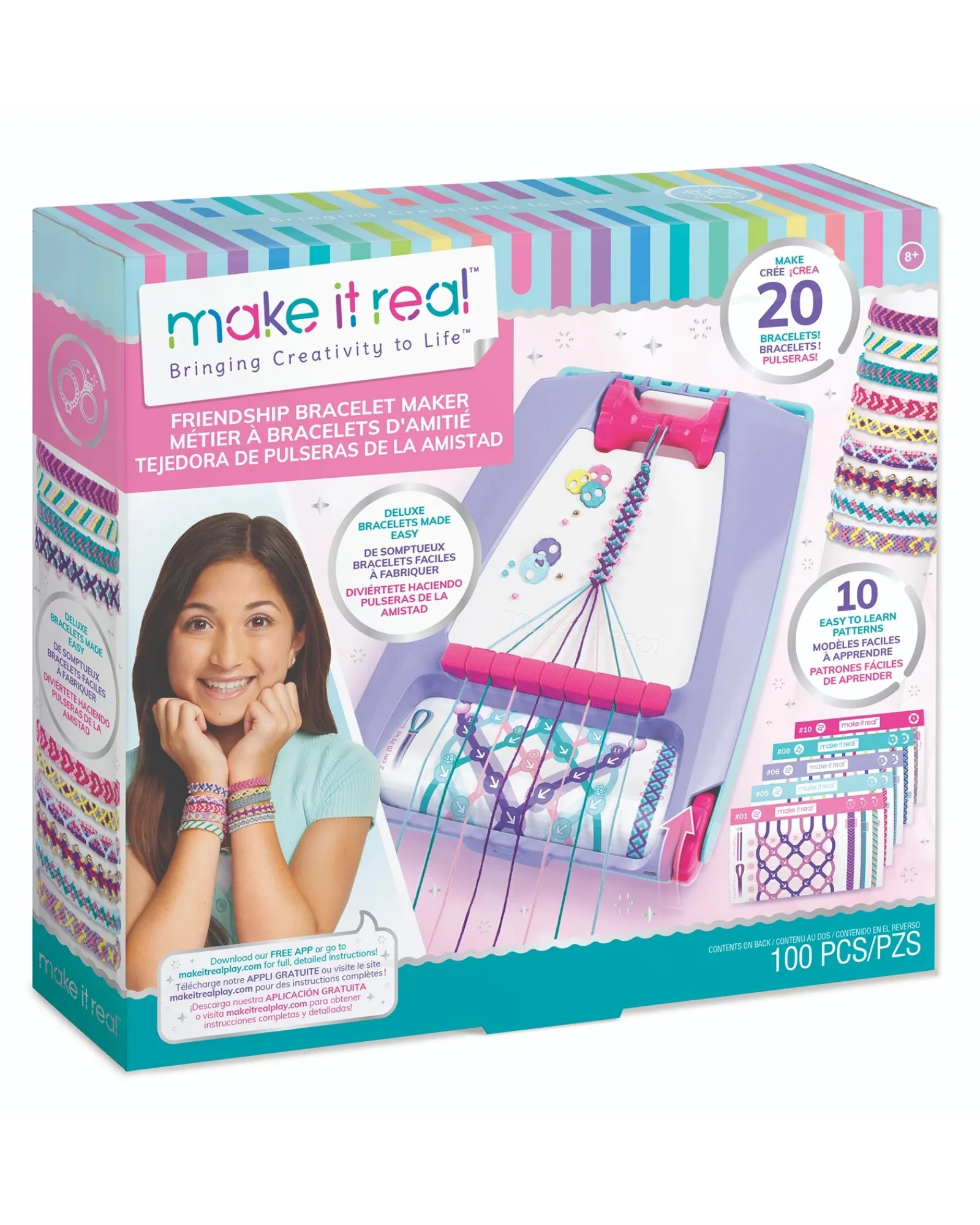 Make It Real Friendship Bracelet Maker New