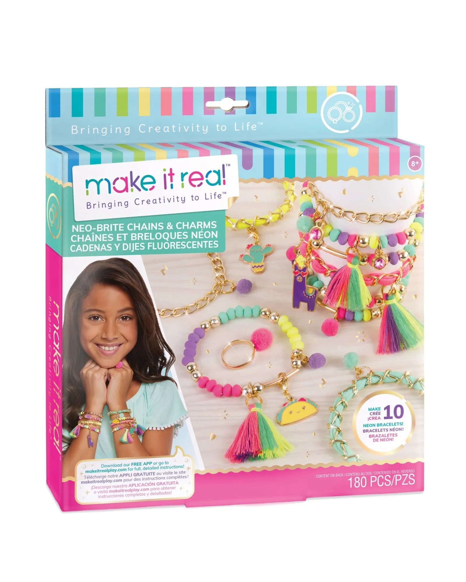 Make It Real Neo Brite Chains Charms Outlet