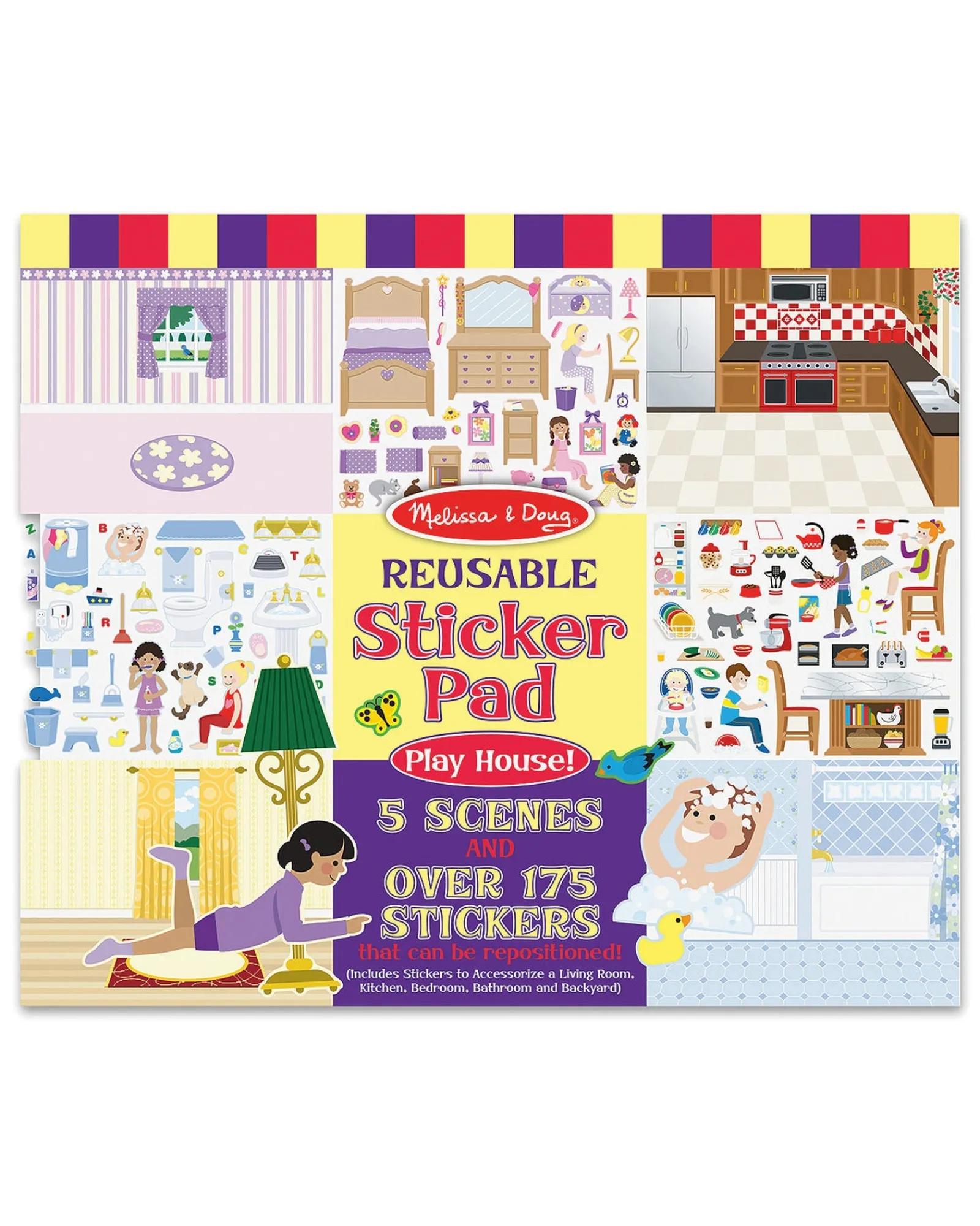 Melissa and Doug Reusable Sticker Pad Play House Outlet