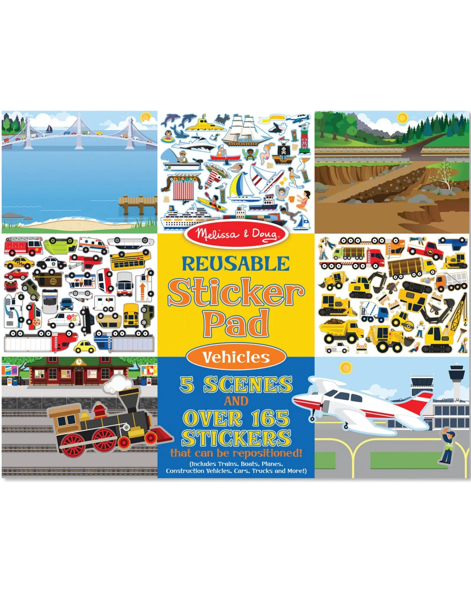 Melissa and Doug Reusable Sticker Pad Vehicles Store