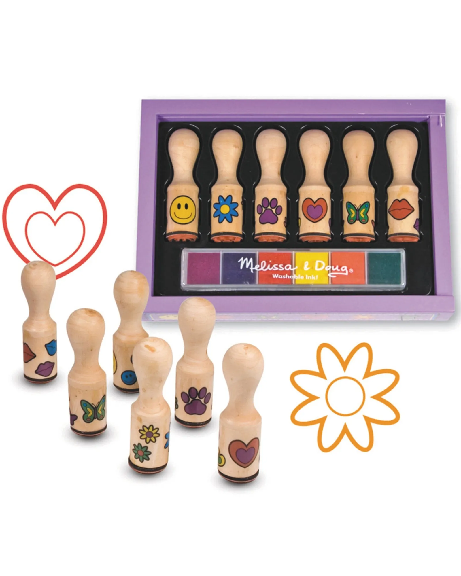 Melissa and Doug Melissa Doug Happy Handle Stamp Set Flash Sale