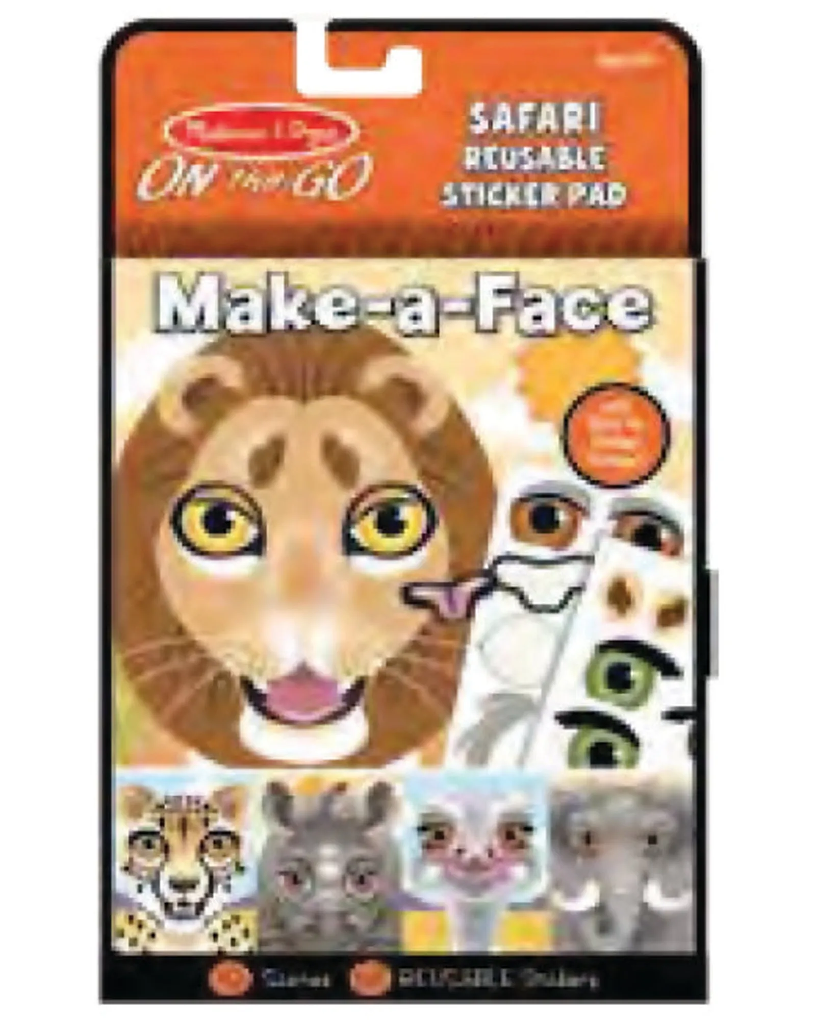 Melissa and Doug Melissa Doug On The Go Reusable Stickers Safari Shop