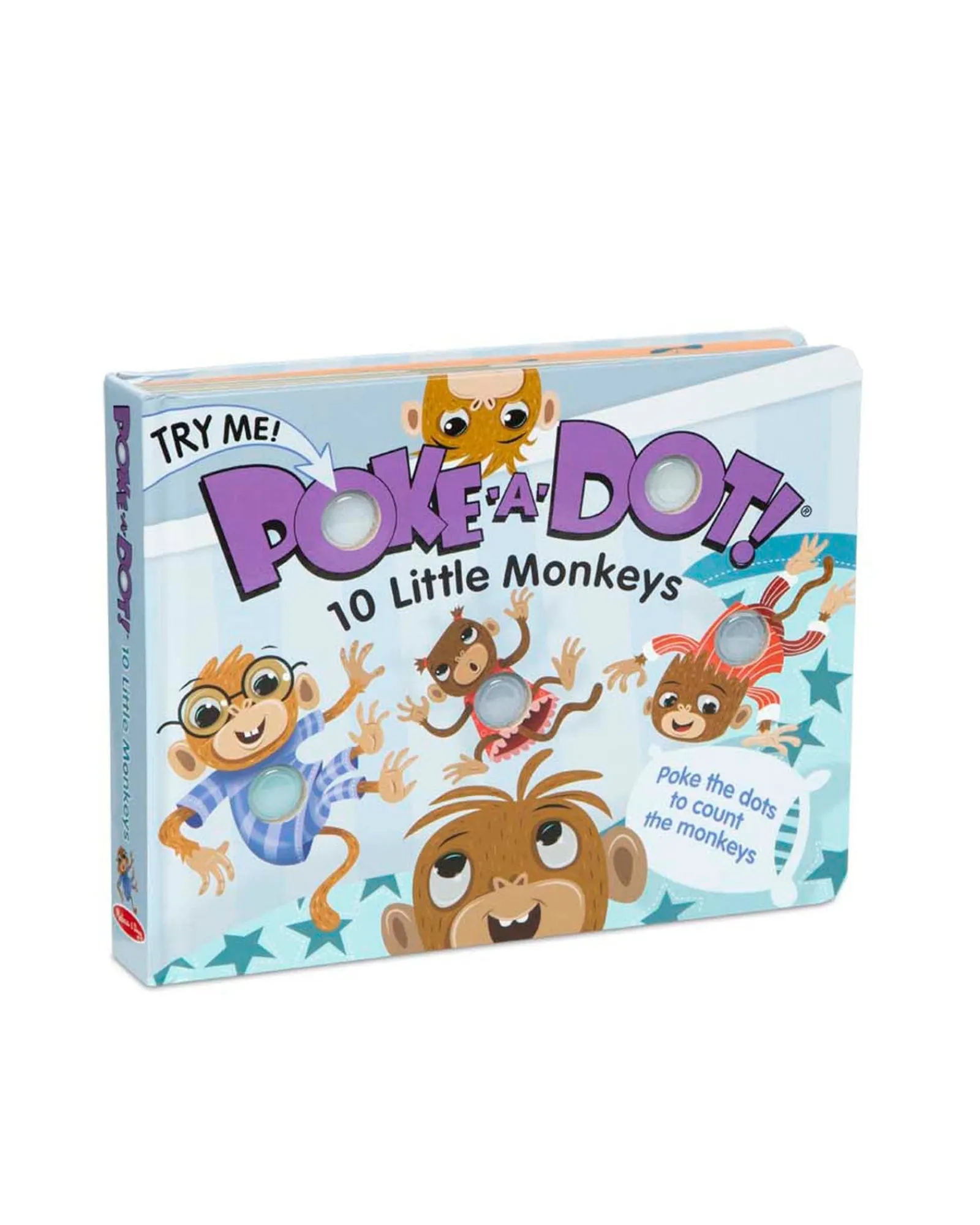 Melissa and Doug Melissa Doug Poke A Dot 10 Little Monkeys Book Fashion