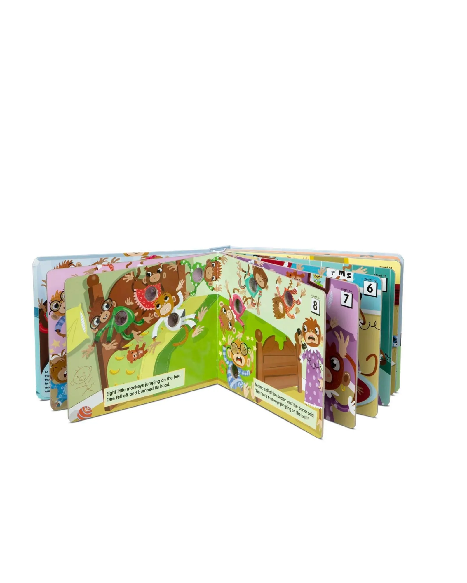 Melissa and Doug Melissa Doug Poke A Dot 10 Little Monkeys Book Fashion