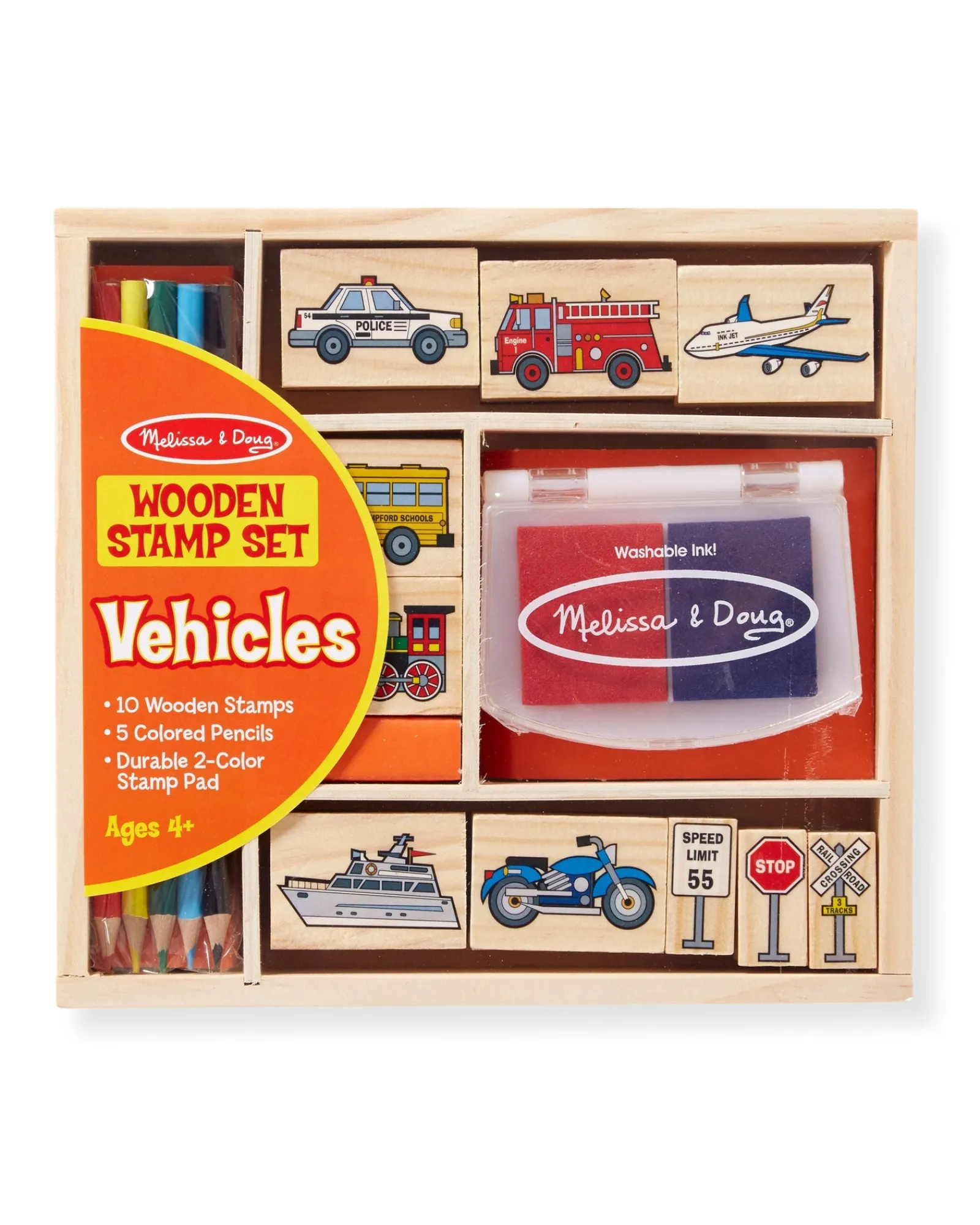 Melissa and Doug Melissa Doug Vehicle Stamp Set New
