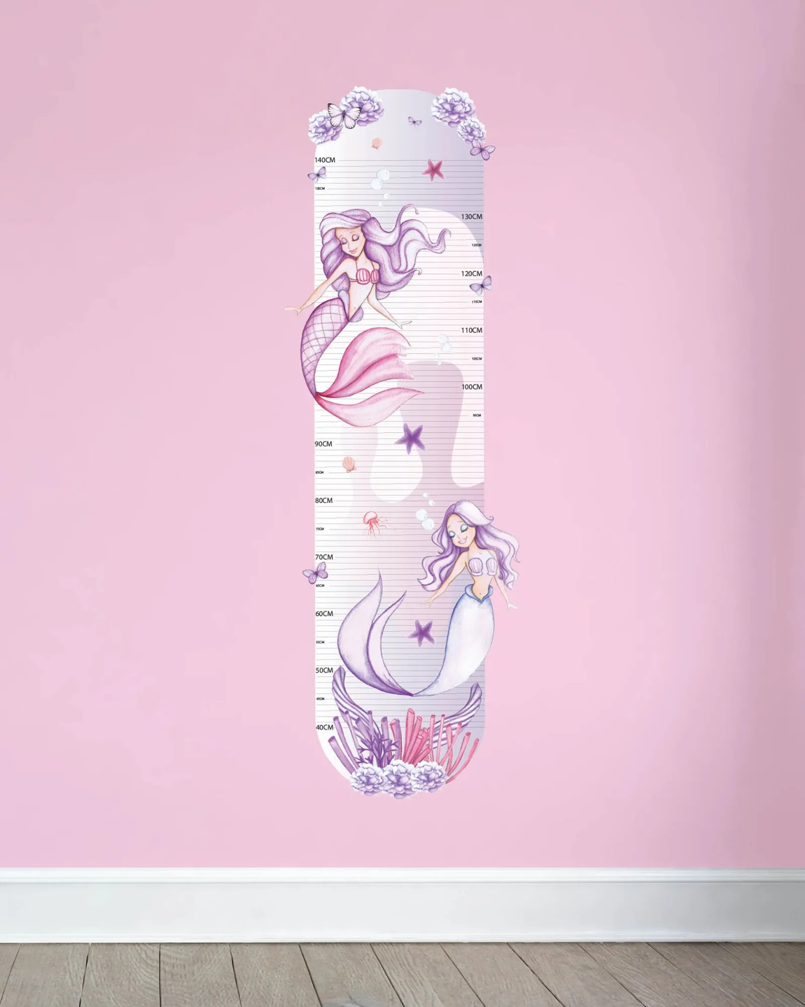 Polka Prints Mermaid Height Chart Clearance