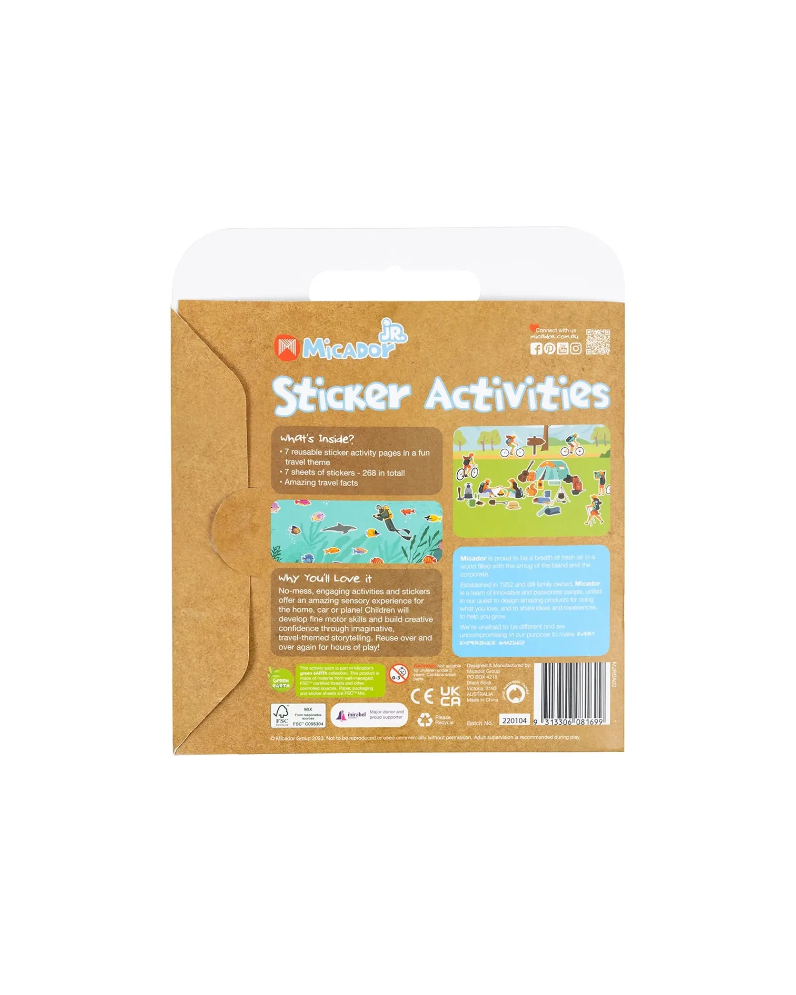 Micador Jr Sticker Activities Travel Shop