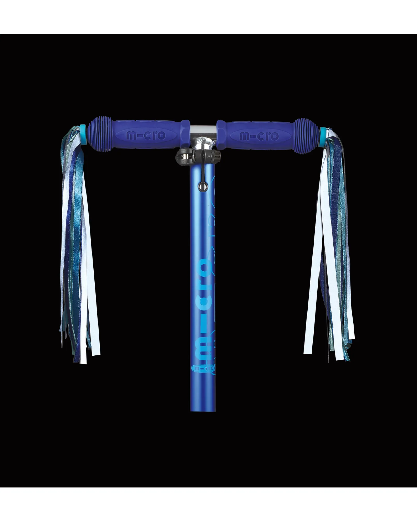 Micro Handle Bar Ribbons Blue White Silver Cheap