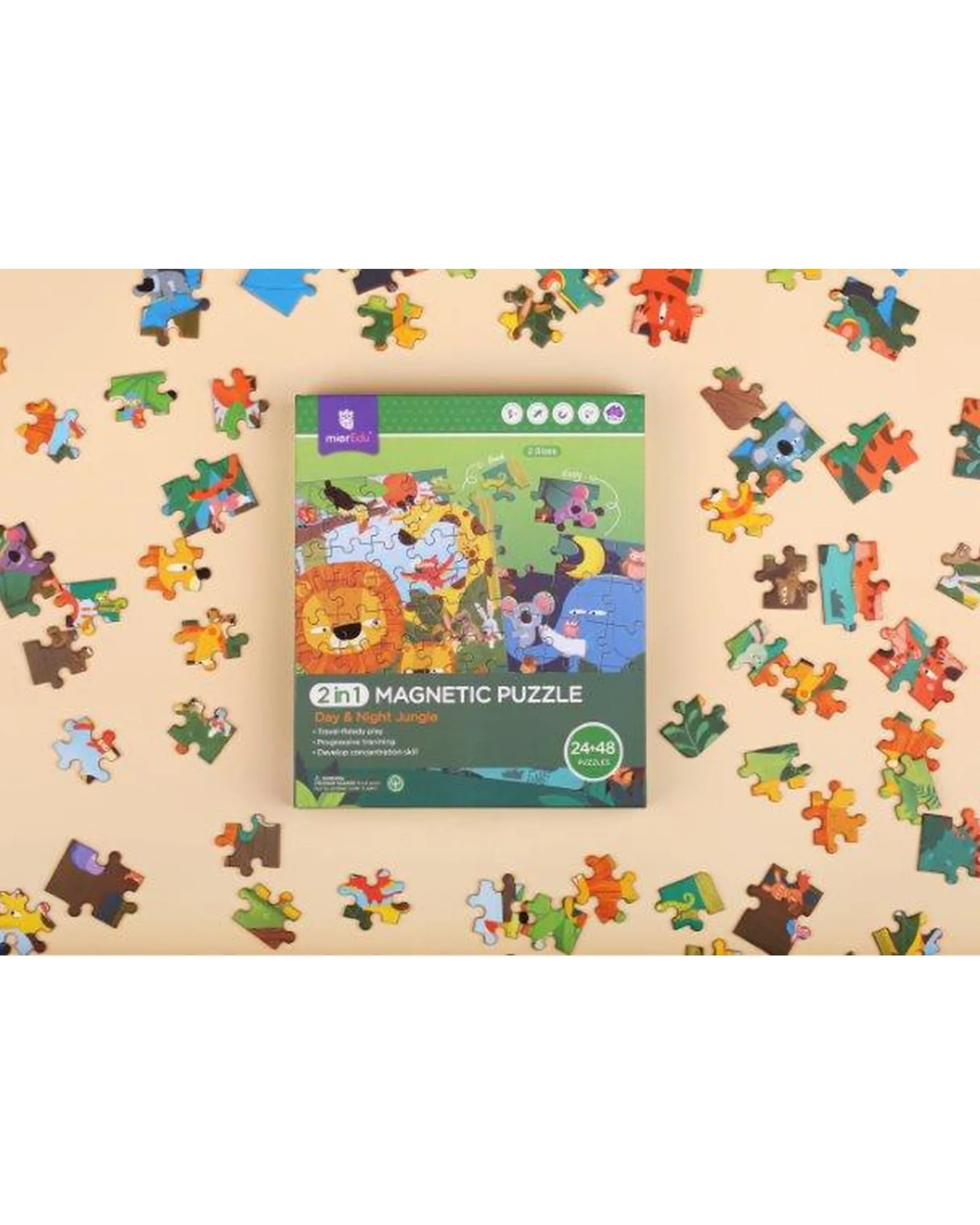Mier Edu 2 In 1 Travel Magnetic Puzzle Forest Cheap