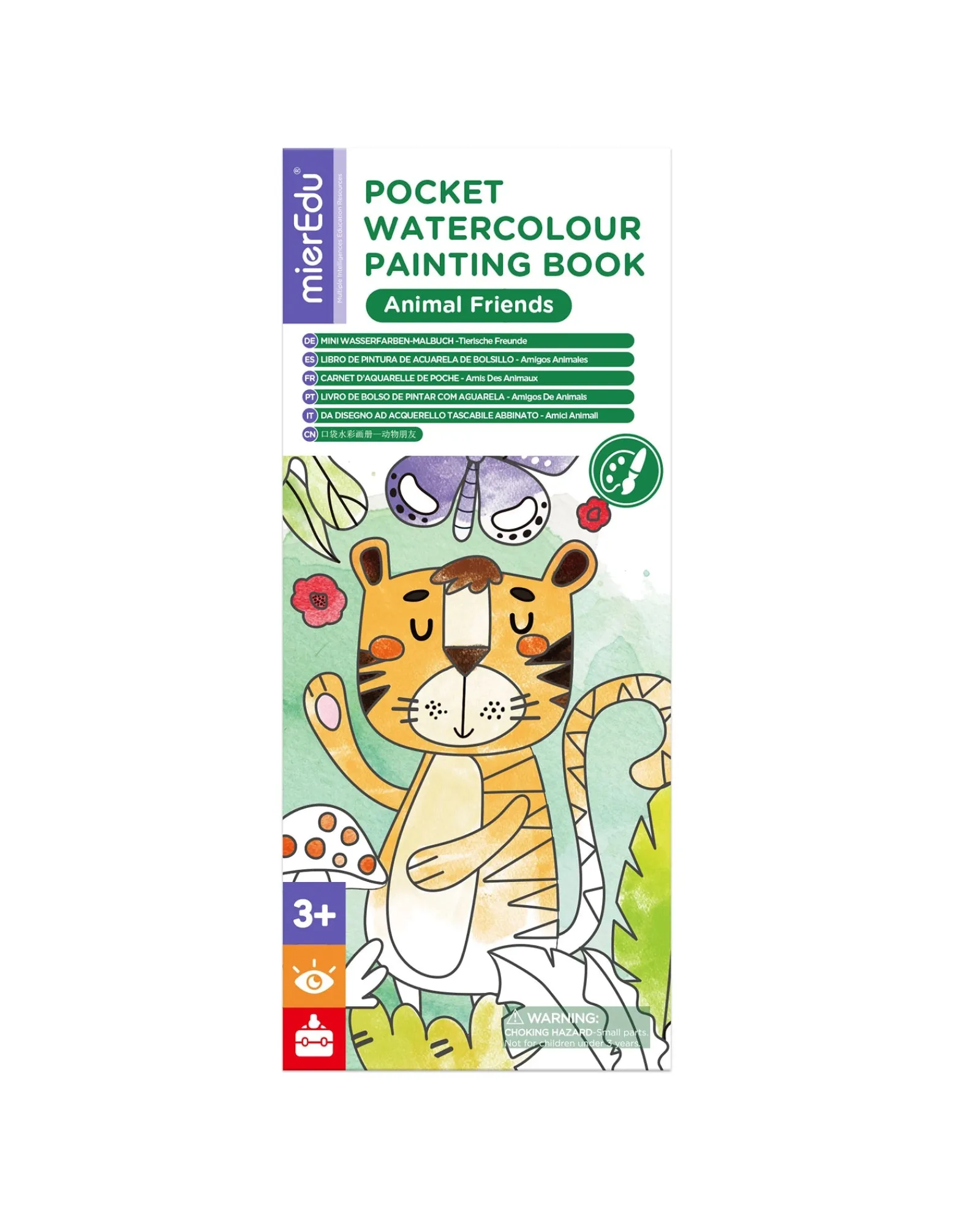 Mier Edu Pocket Watercolour Book Animal Friends Cheap