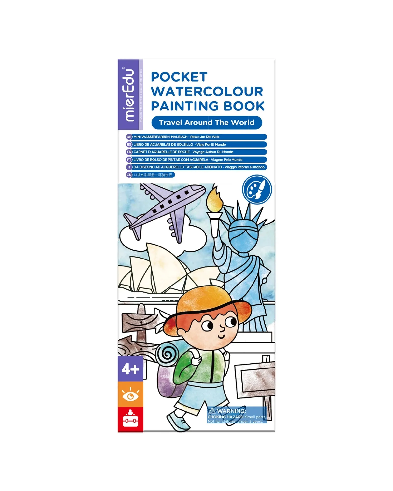 Mier Edu Pocket Watercolour Book Around The World Discount