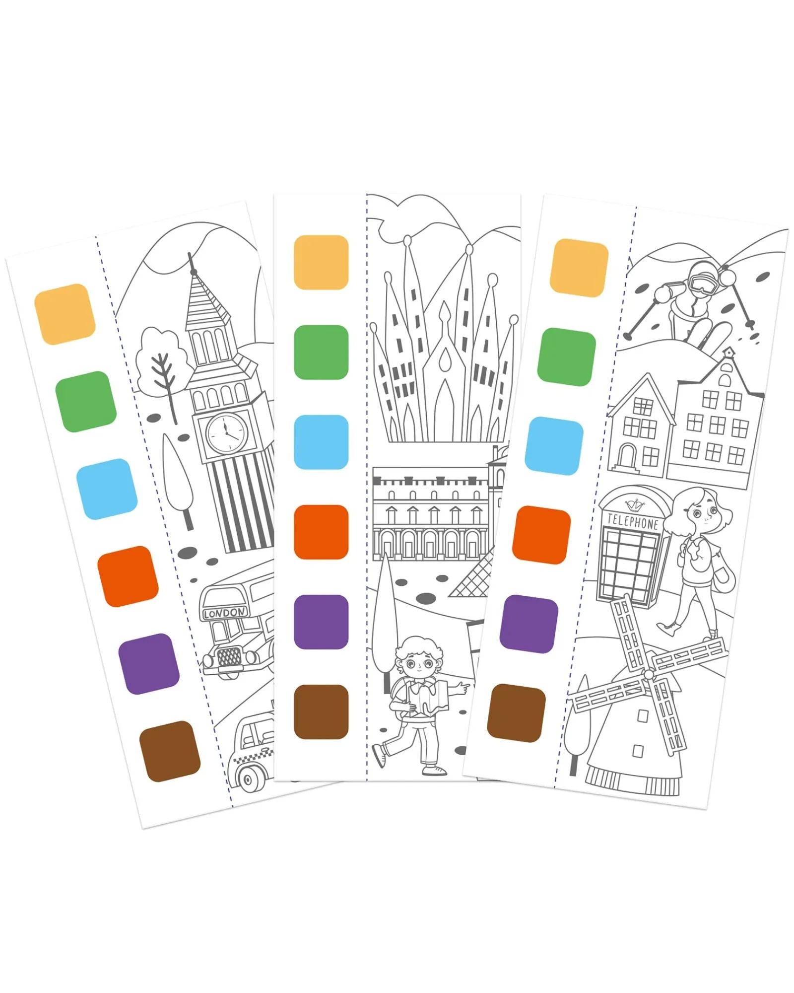 Mier Edu Pocket Watercolour Book Around The World Discount