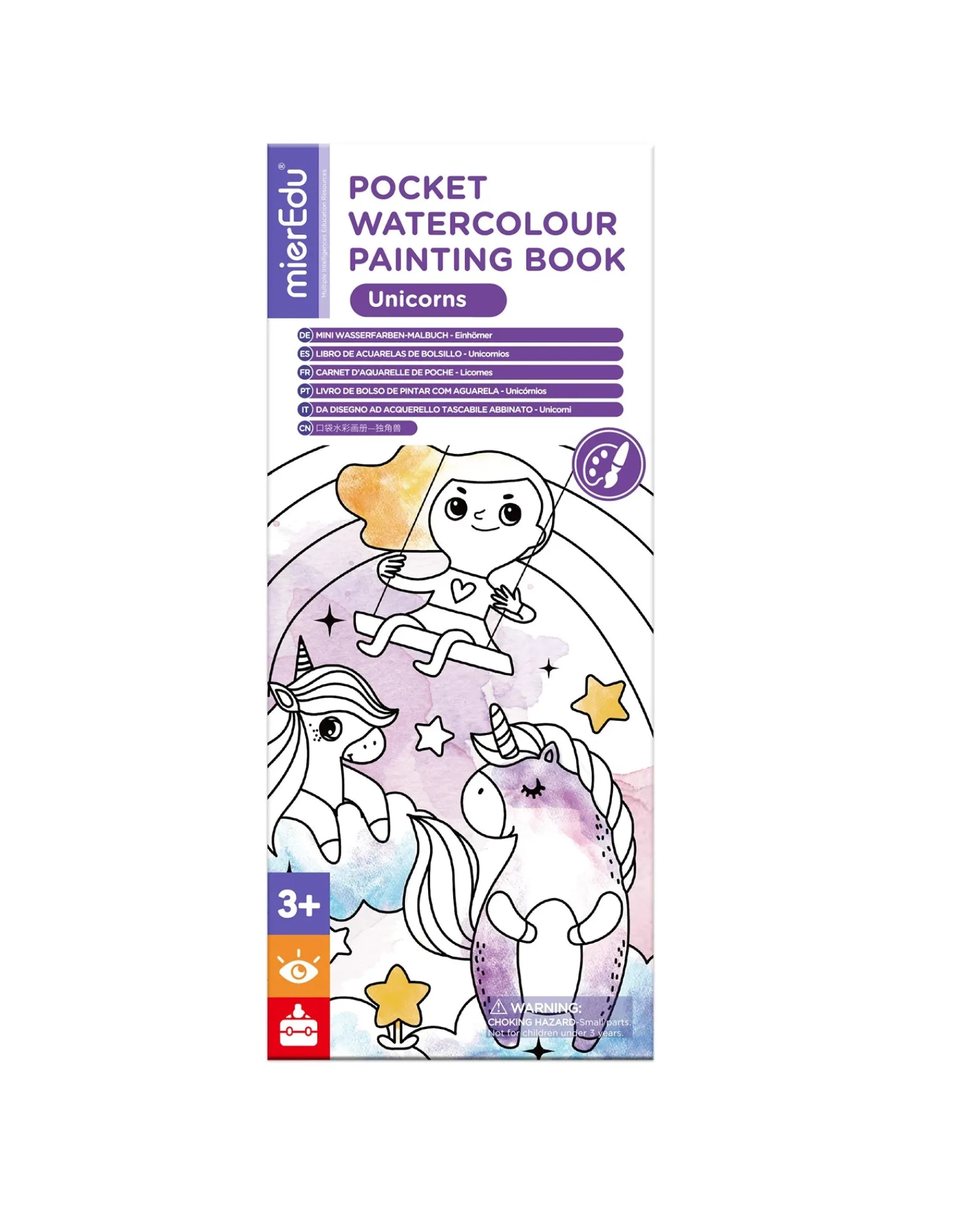 Mier Edu Pocket Watercolour Book Unicorns Outlet