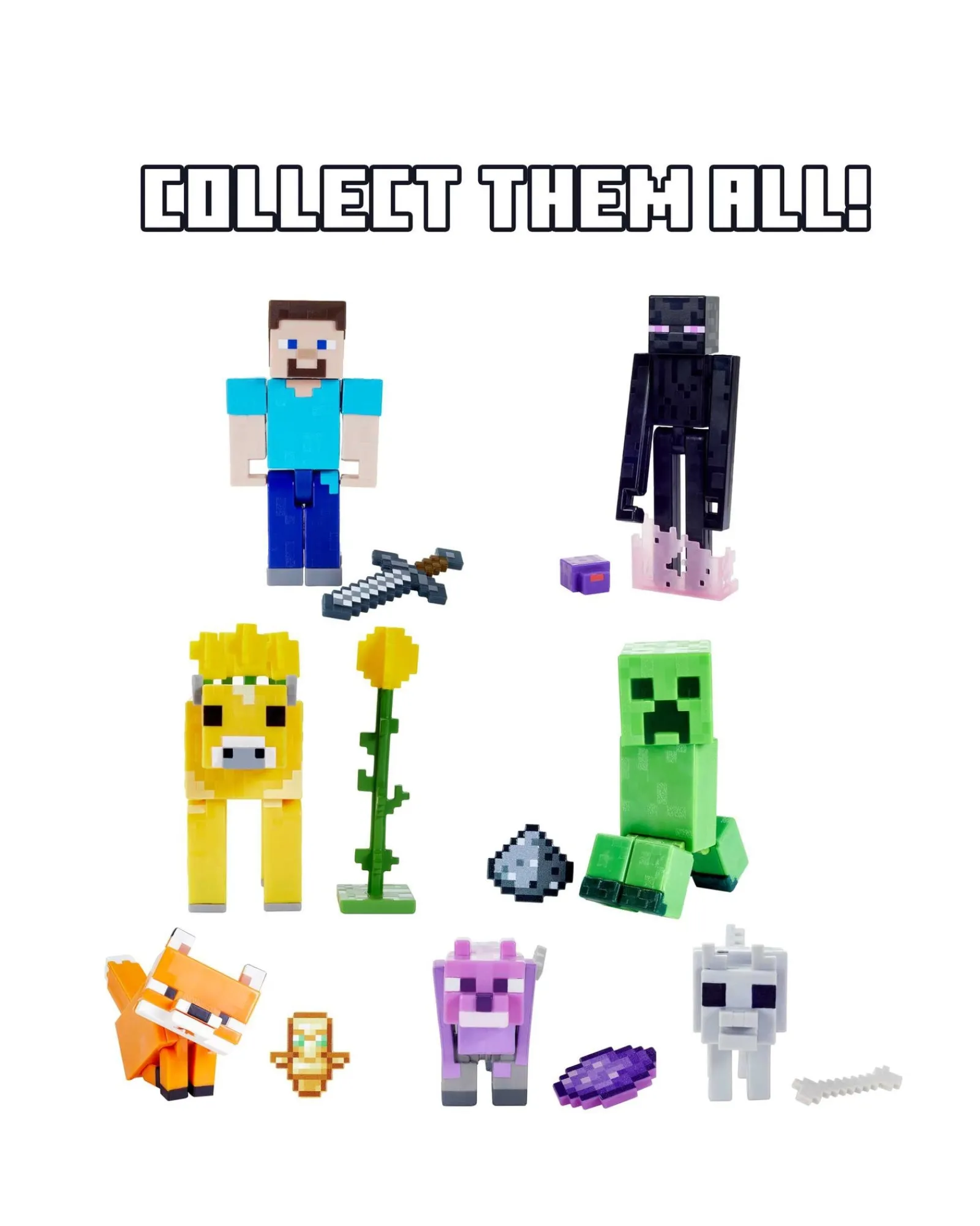 Minecraft Craft A Block Assortment Figures Discount