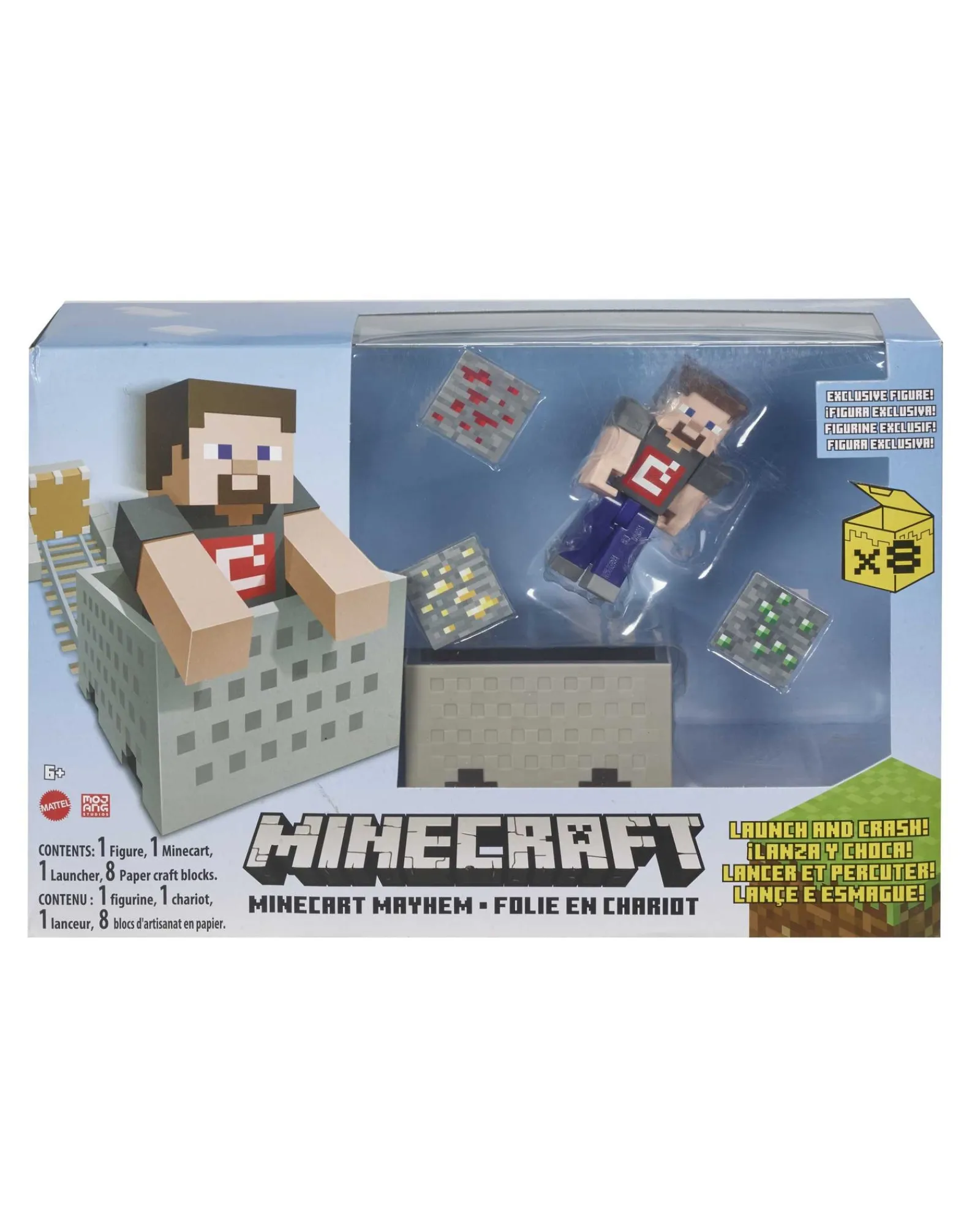 Minecraft Minecart Mayhem Playset Sale