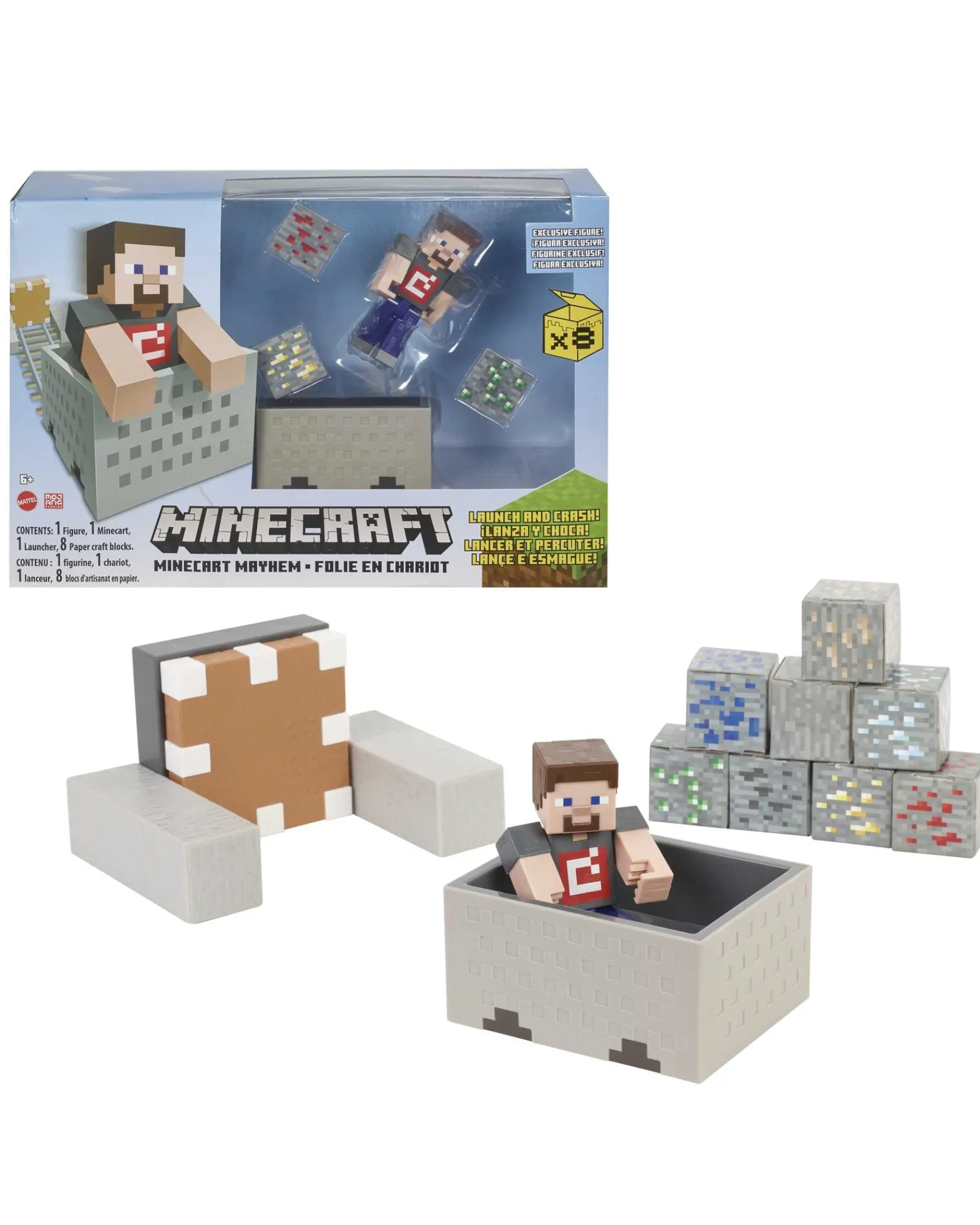 Minecraft Minecart Mayhem Playset Sale