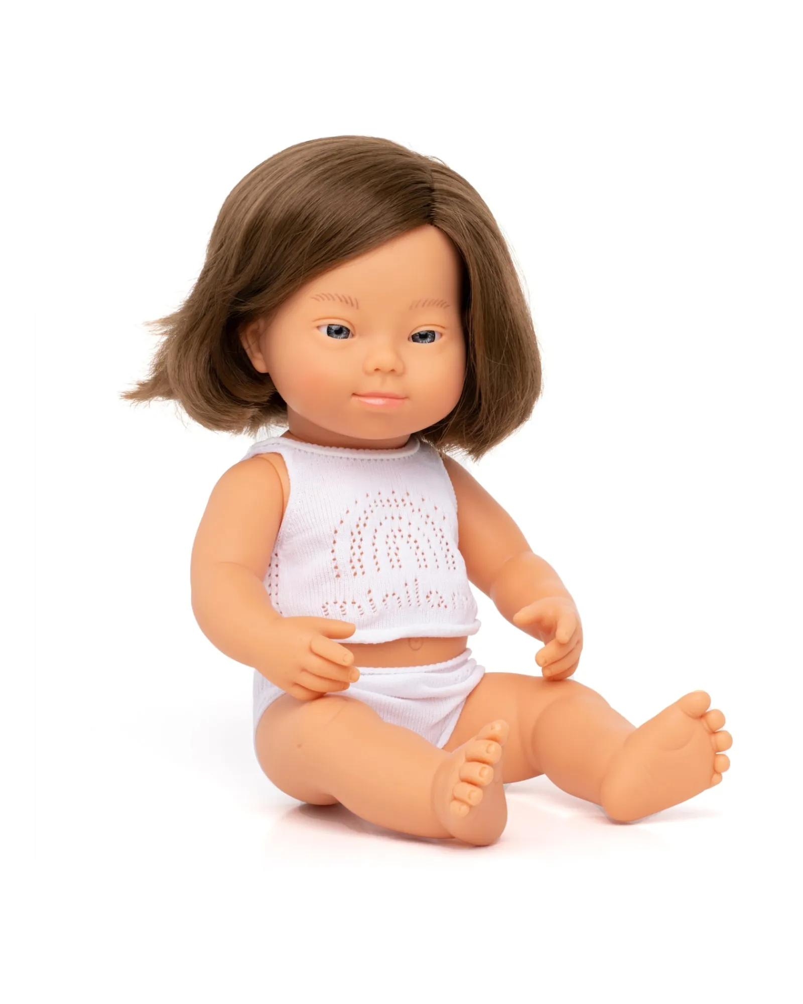 Miniland Anatomically Correct Baby Doll Down Syndrome Caucasian Girl 38 Cm Store