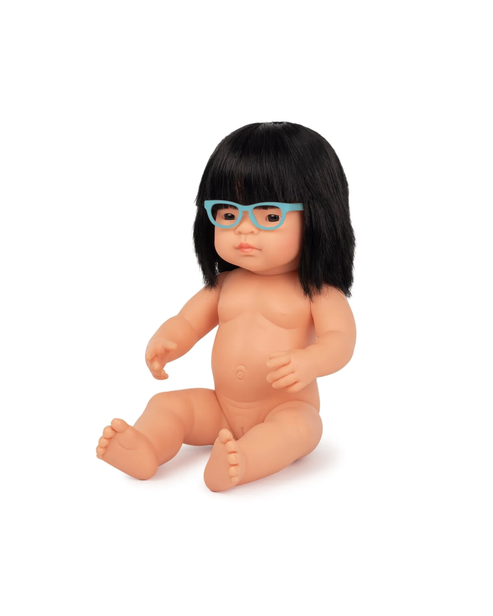 Miniland Asian Girl With Glasses Doll Cheap