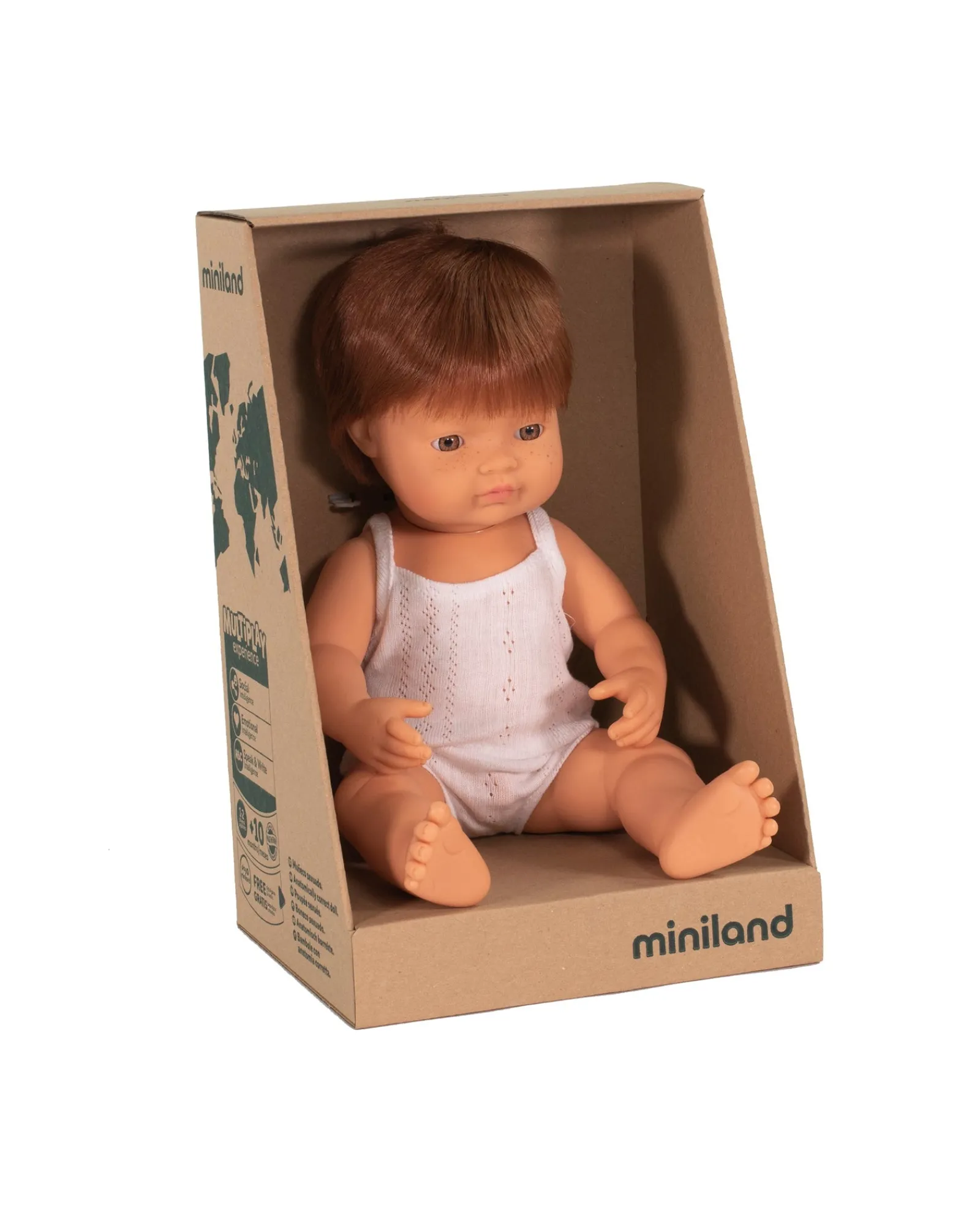 Miniland Caucasian Boy Doll Red Hair Cheap